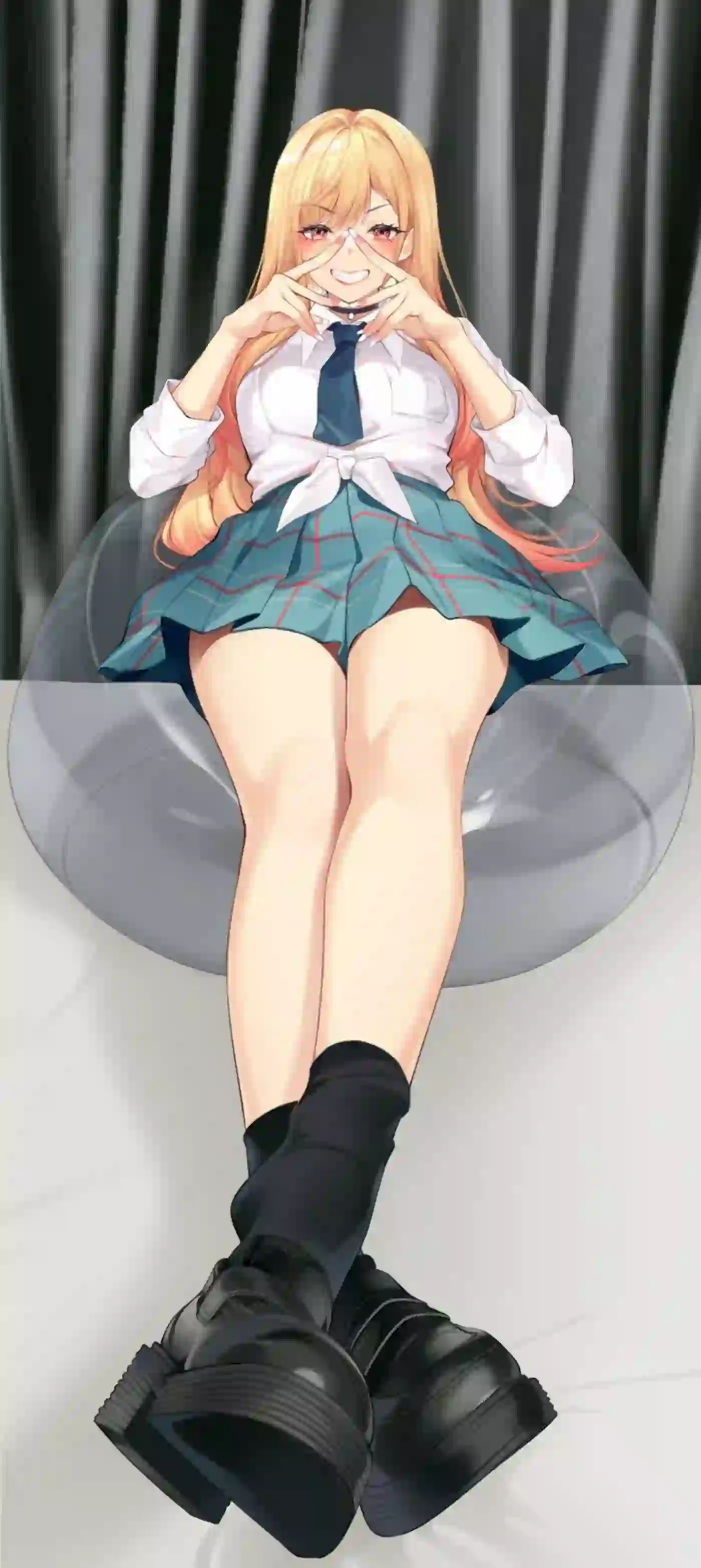 可爱女孩 动漫女孩 二次元女孩 长腿美女 jk 学院风