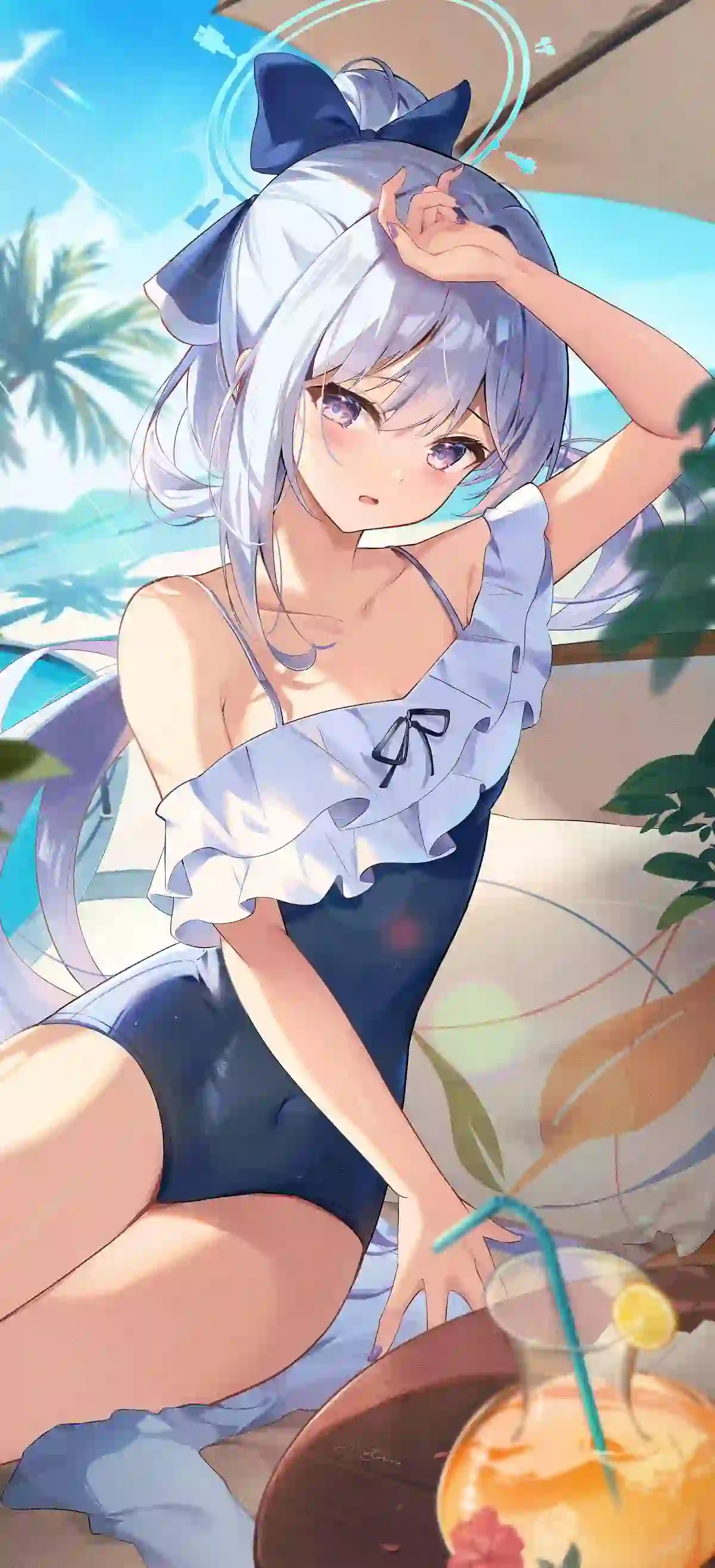 休闲夏日 动漫女孩 泳装