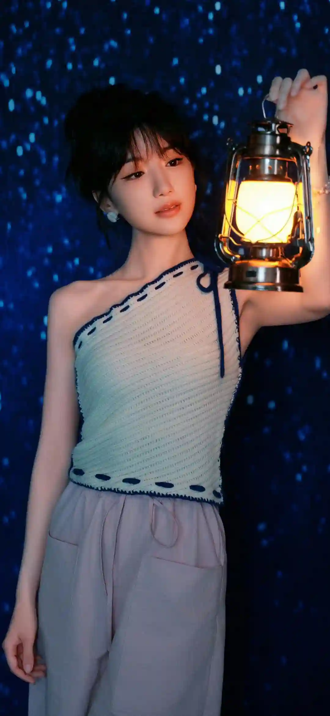 提灯少女 时尚穿搭 个性穿搭 田曦薇 星空背景