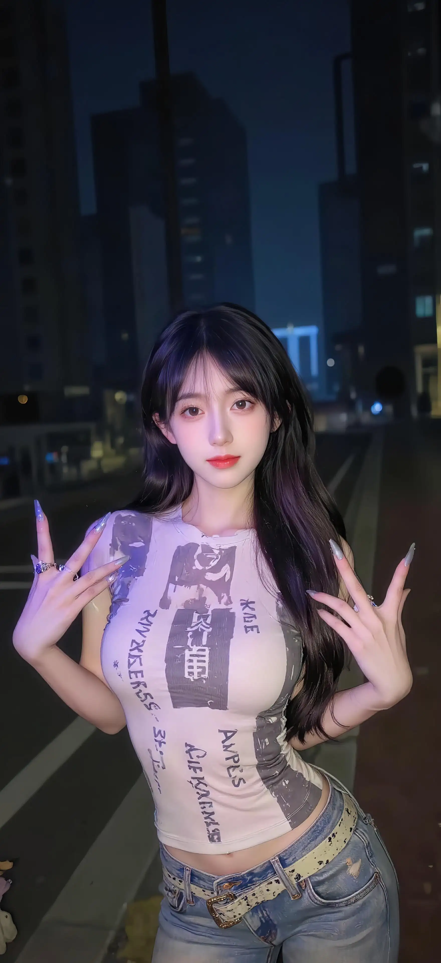 可爱性感｜长发美女｜户外场景