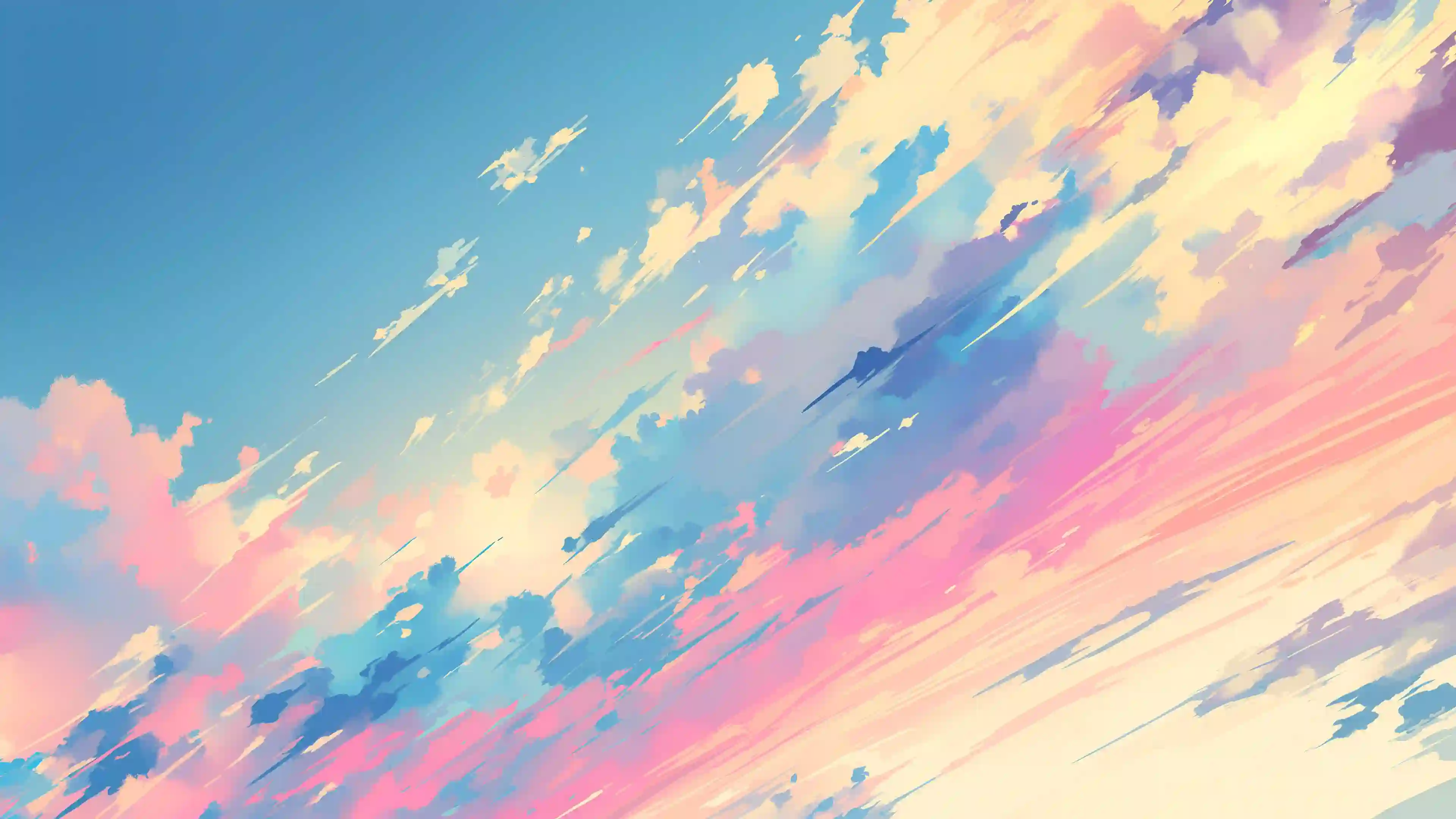 梦幻天空 色彩 数字绘画