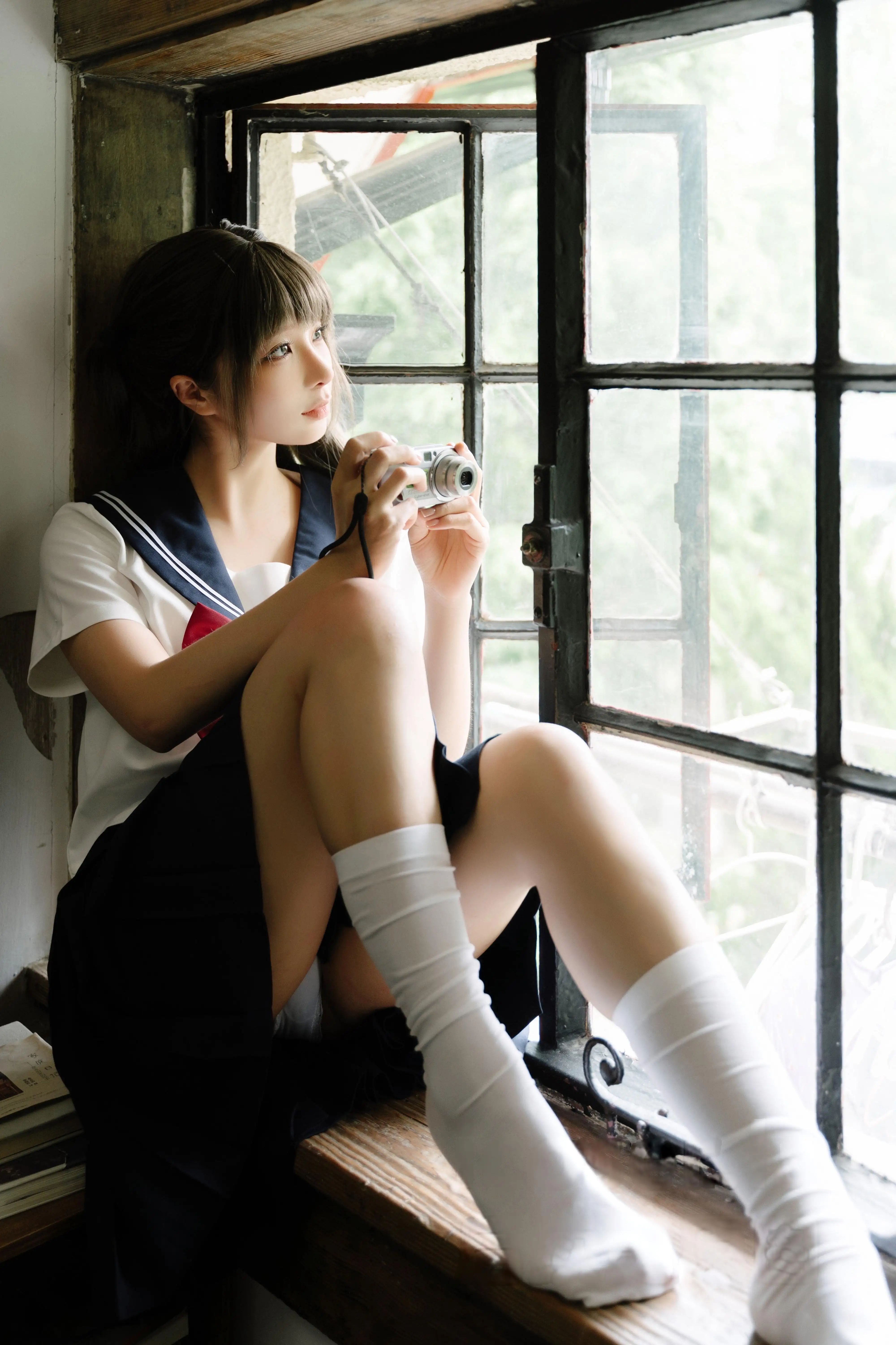 长腿jk美女