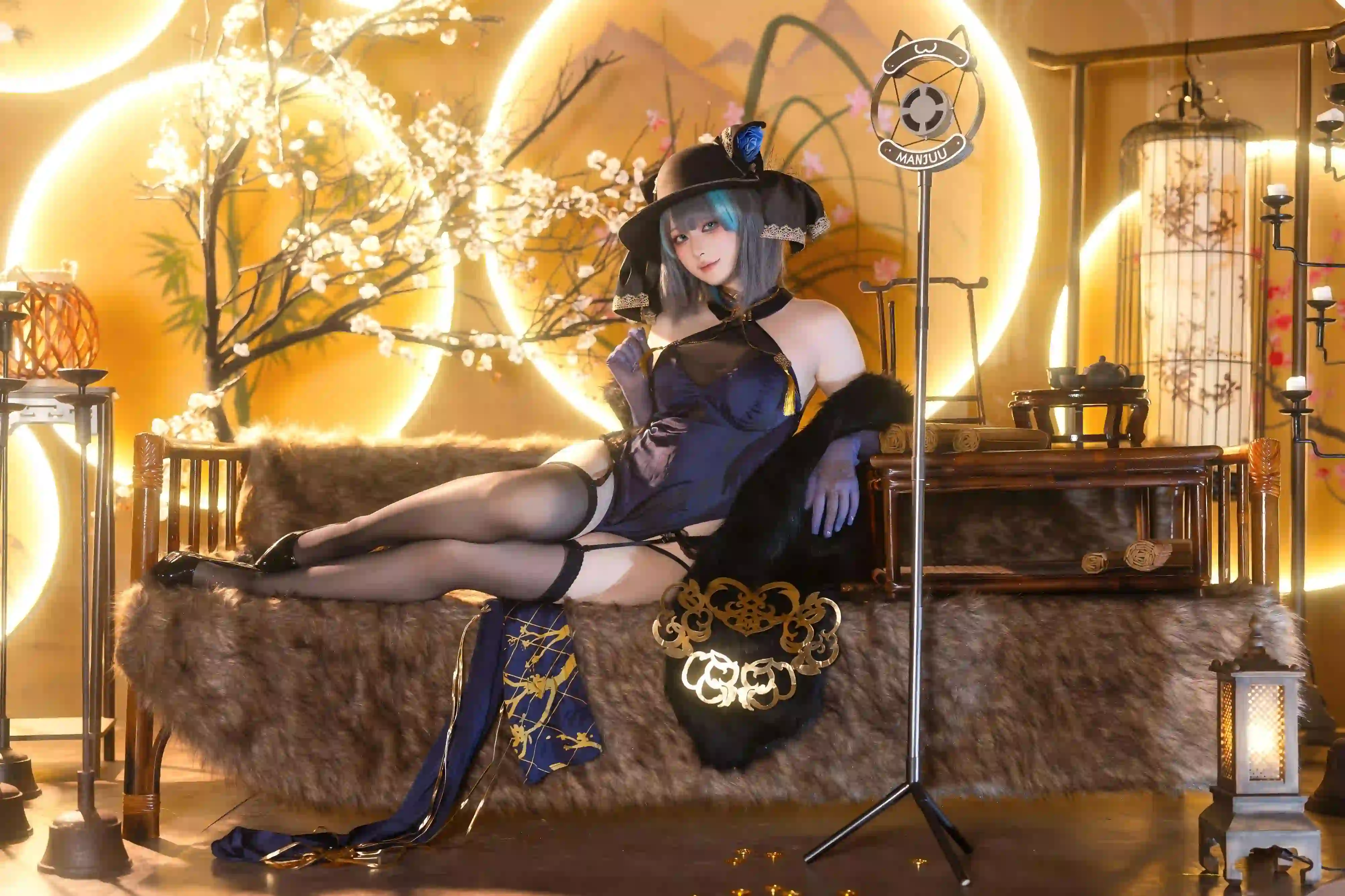长发美女 丝袜美腿 cos 美腿