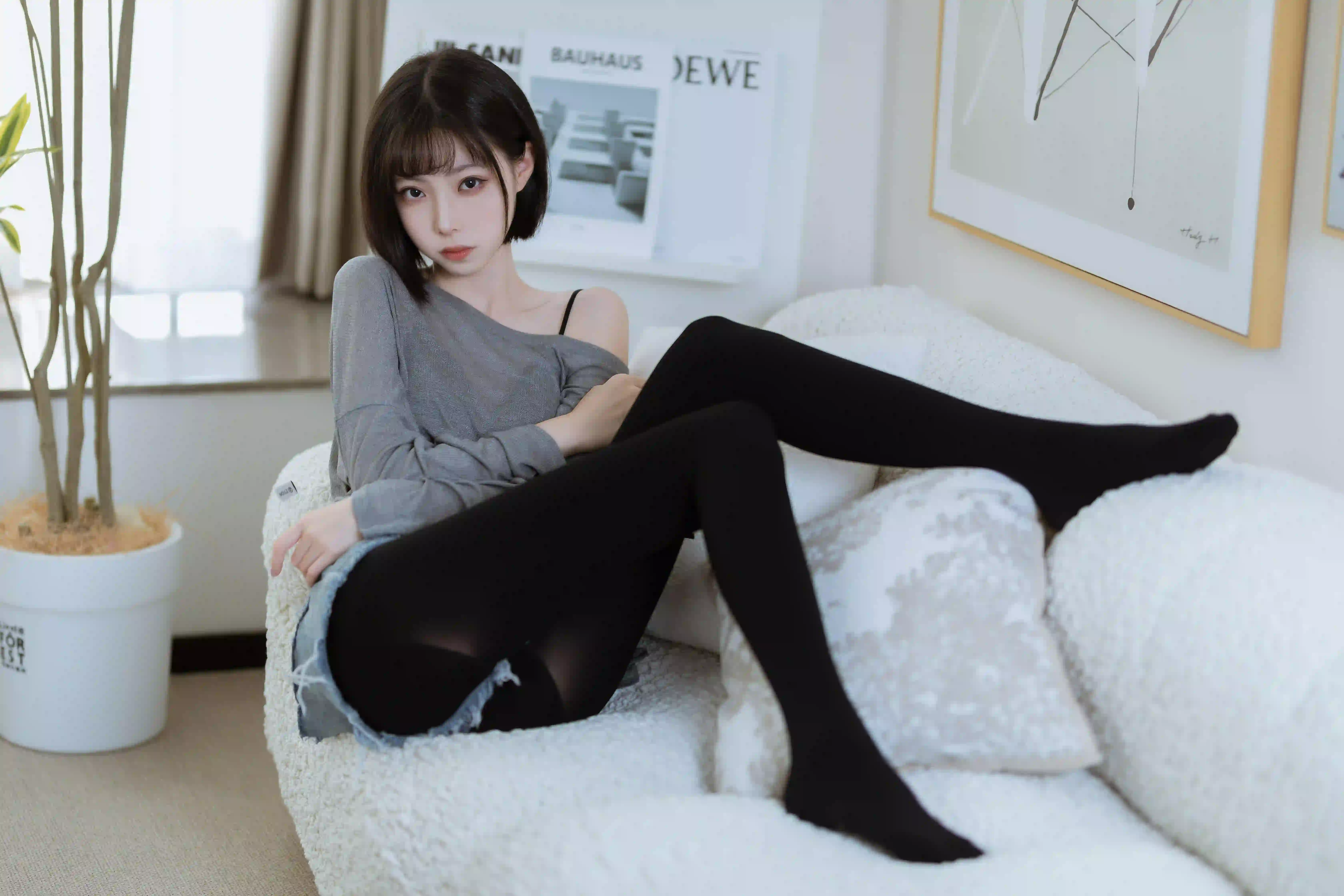 许岚LAN 美女 长腿黑丝美女