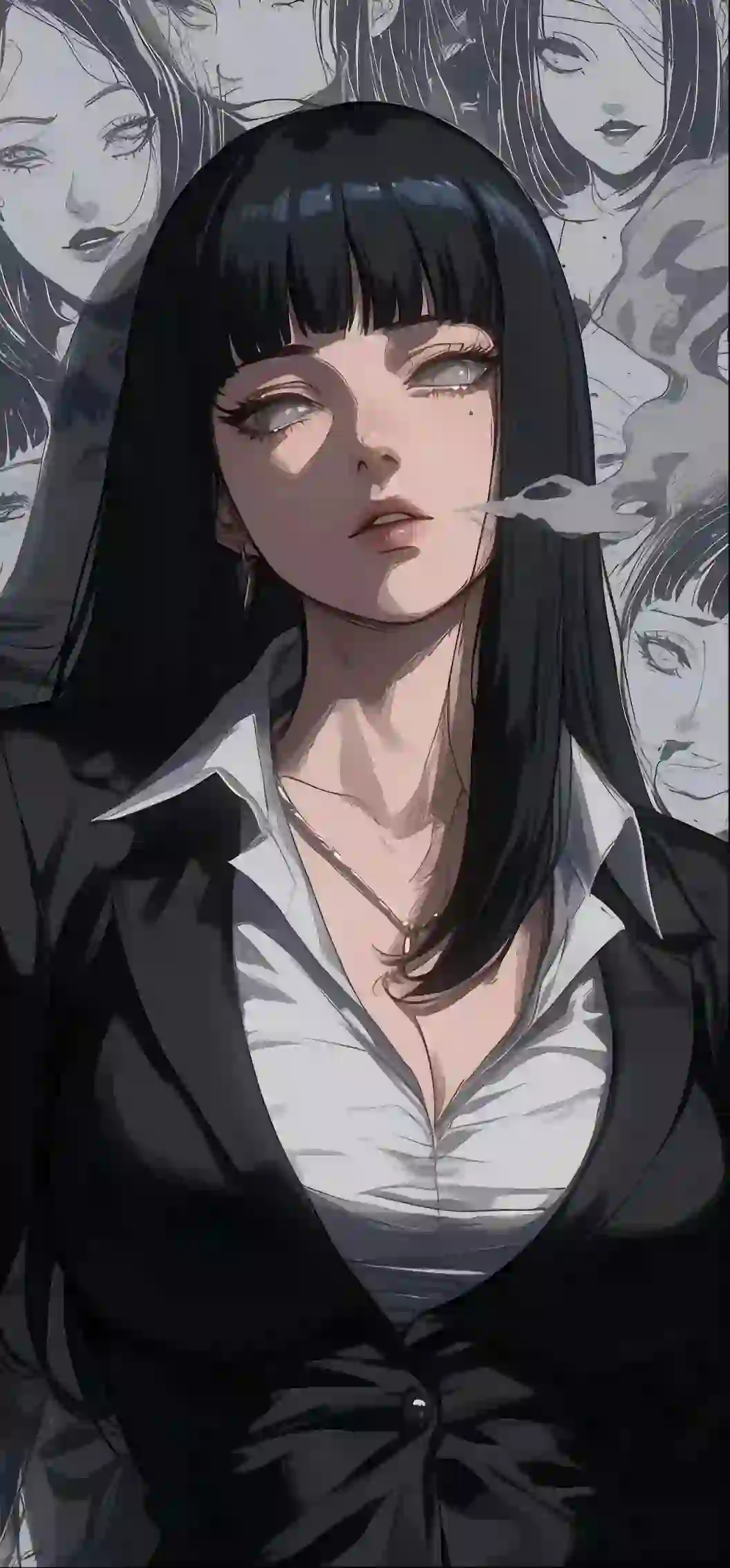 酷酷的动漫女孩 火影 西装