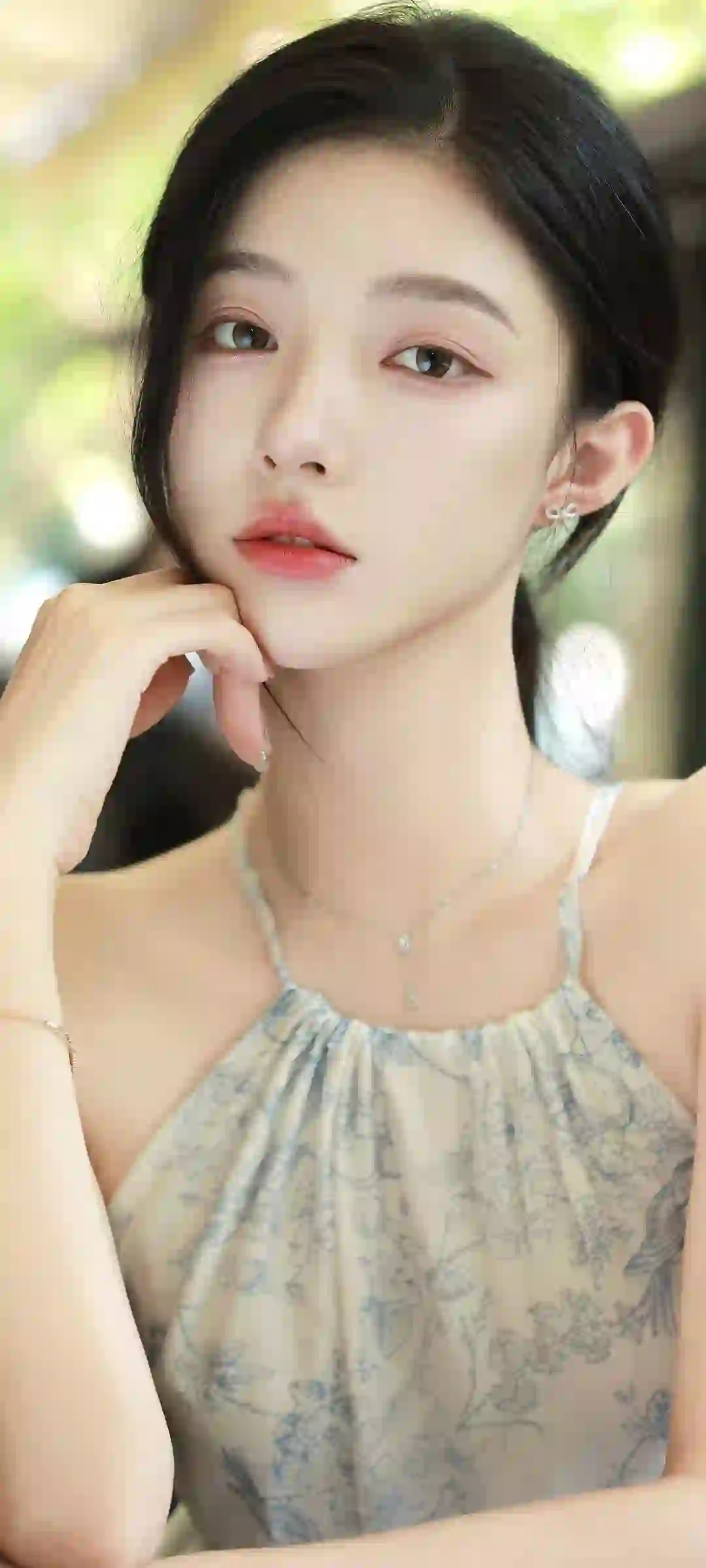 长发清纯美女 吊带美女 唯美 清纯