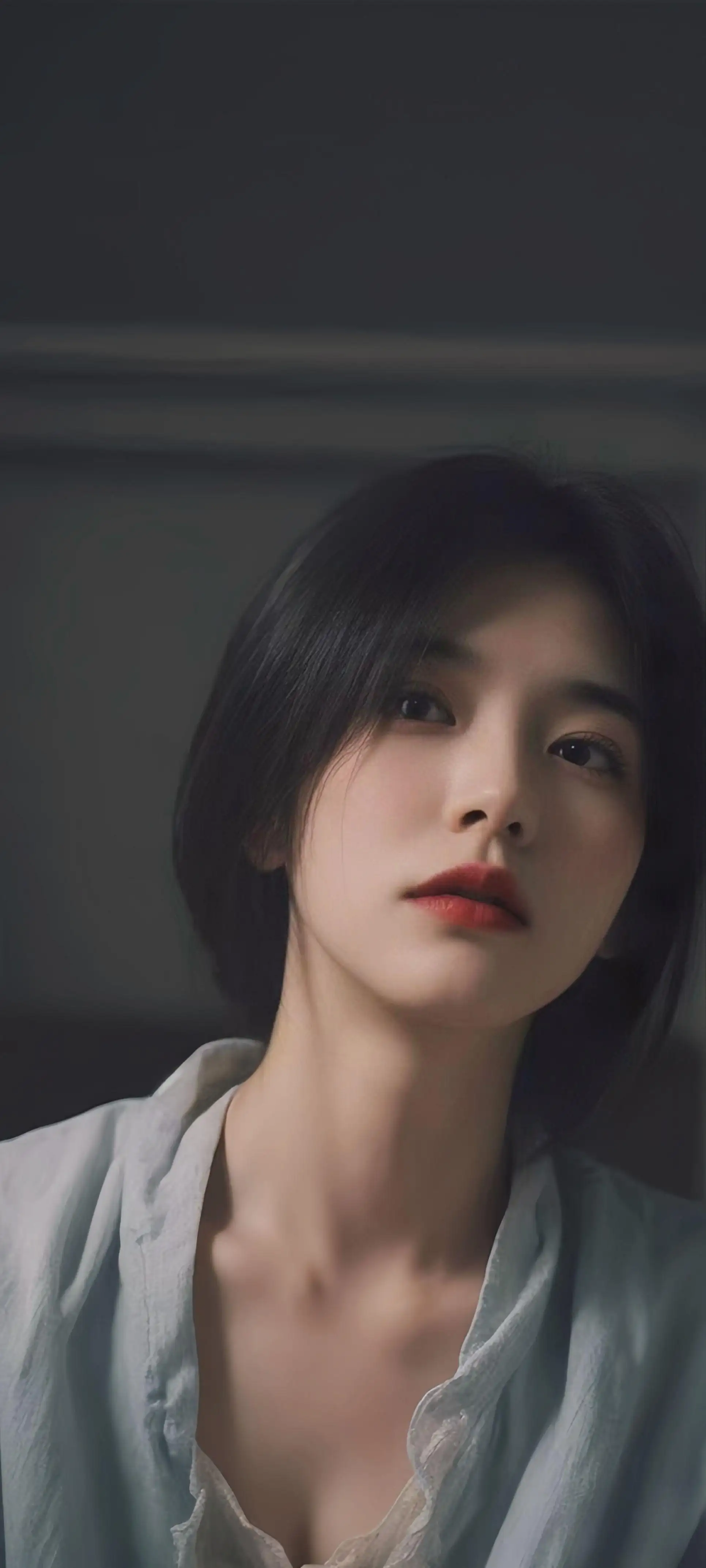 短发白寸衫美女 美女 短发 