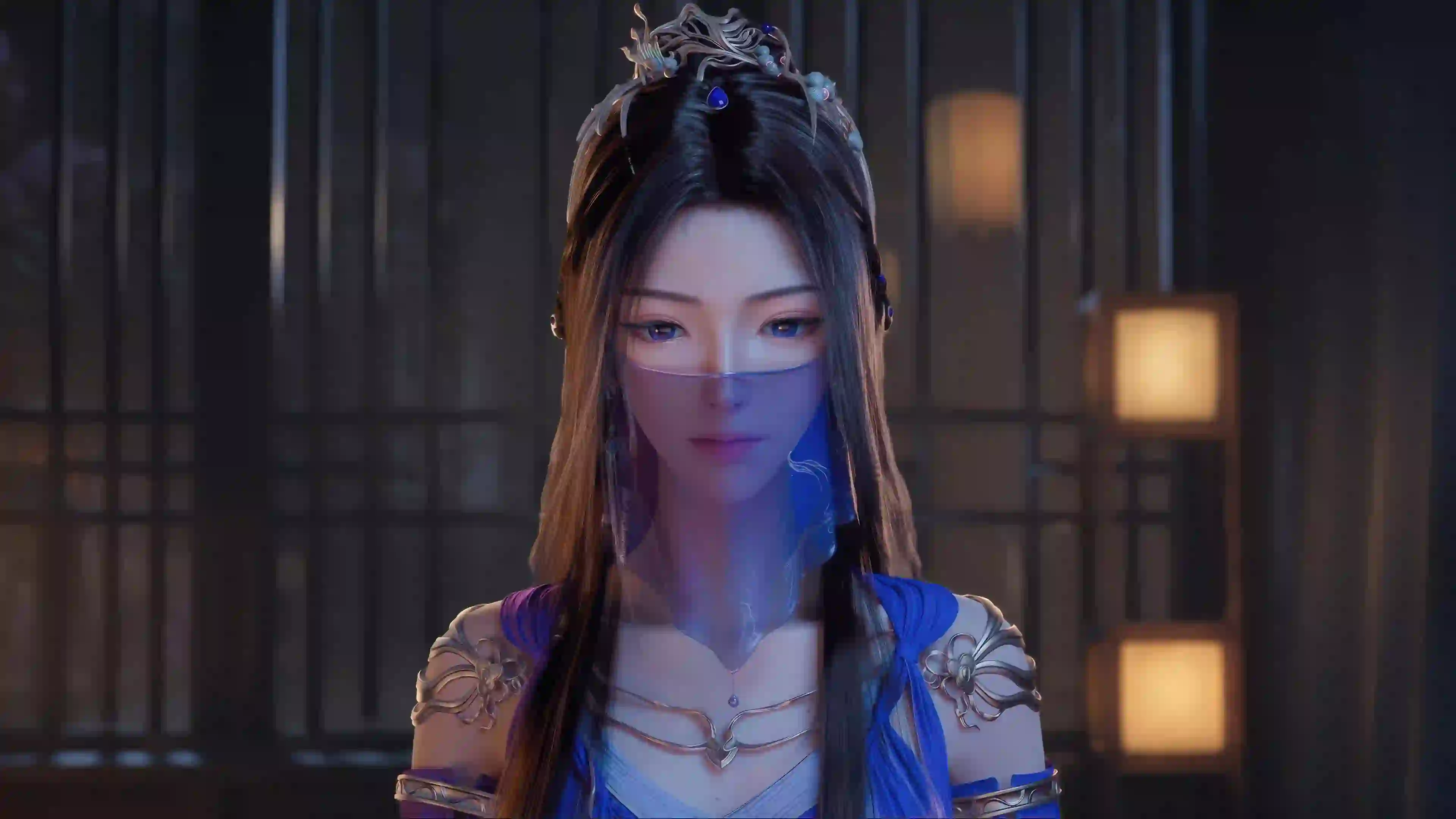 紫灵 面纱 凡人修仙传 紫色面纱