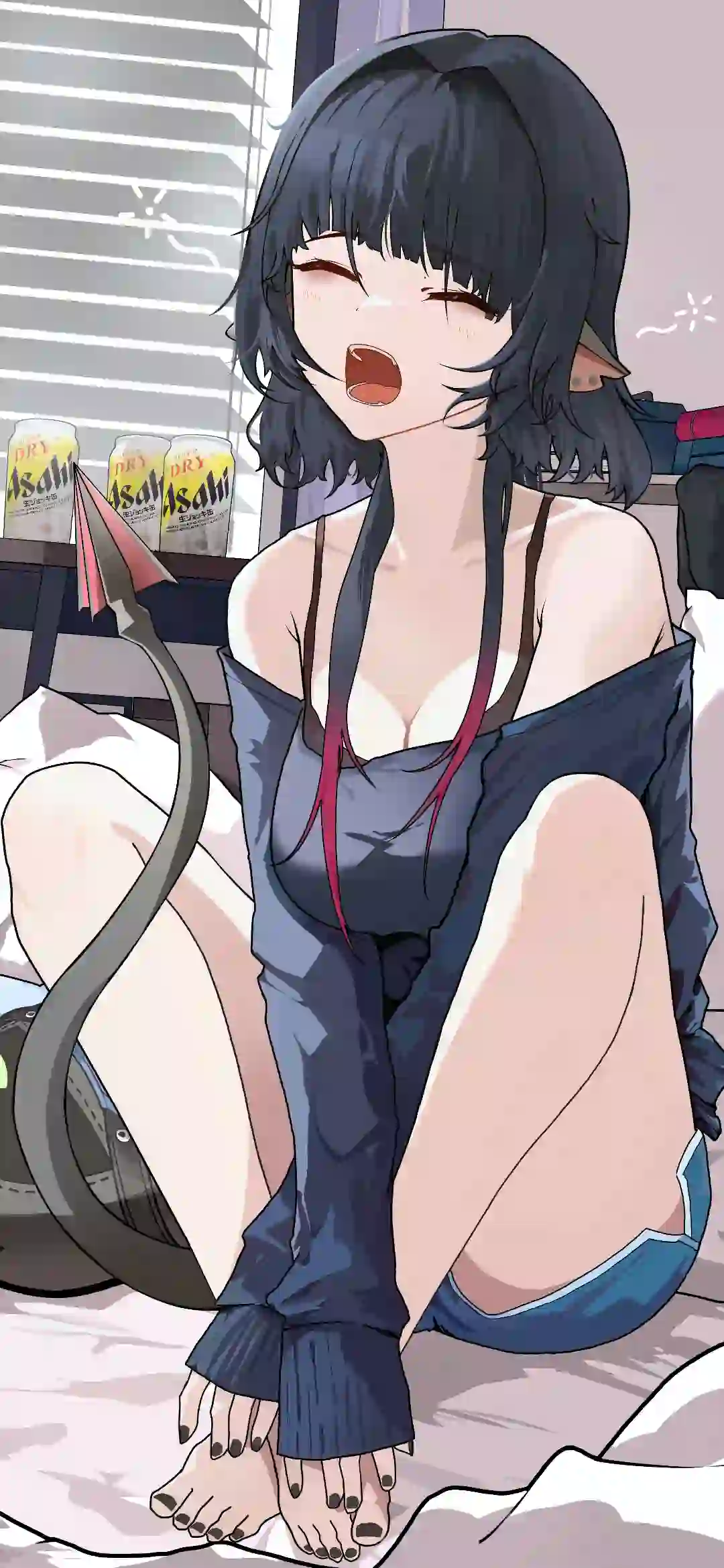 动漫女孩 二次元女孩 尾巴