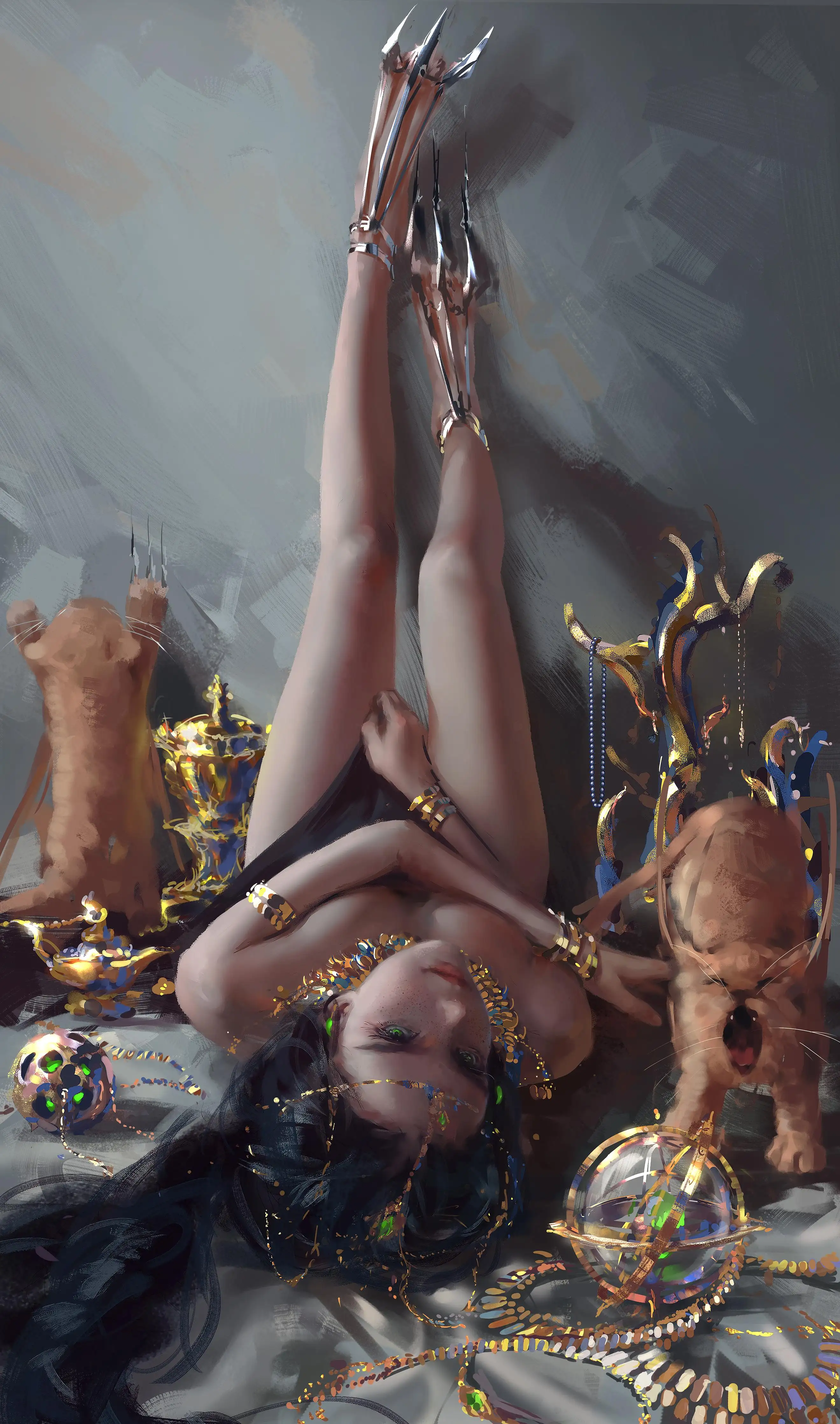 公主 大长腿 美腿 猫咪 钢爪 wlop