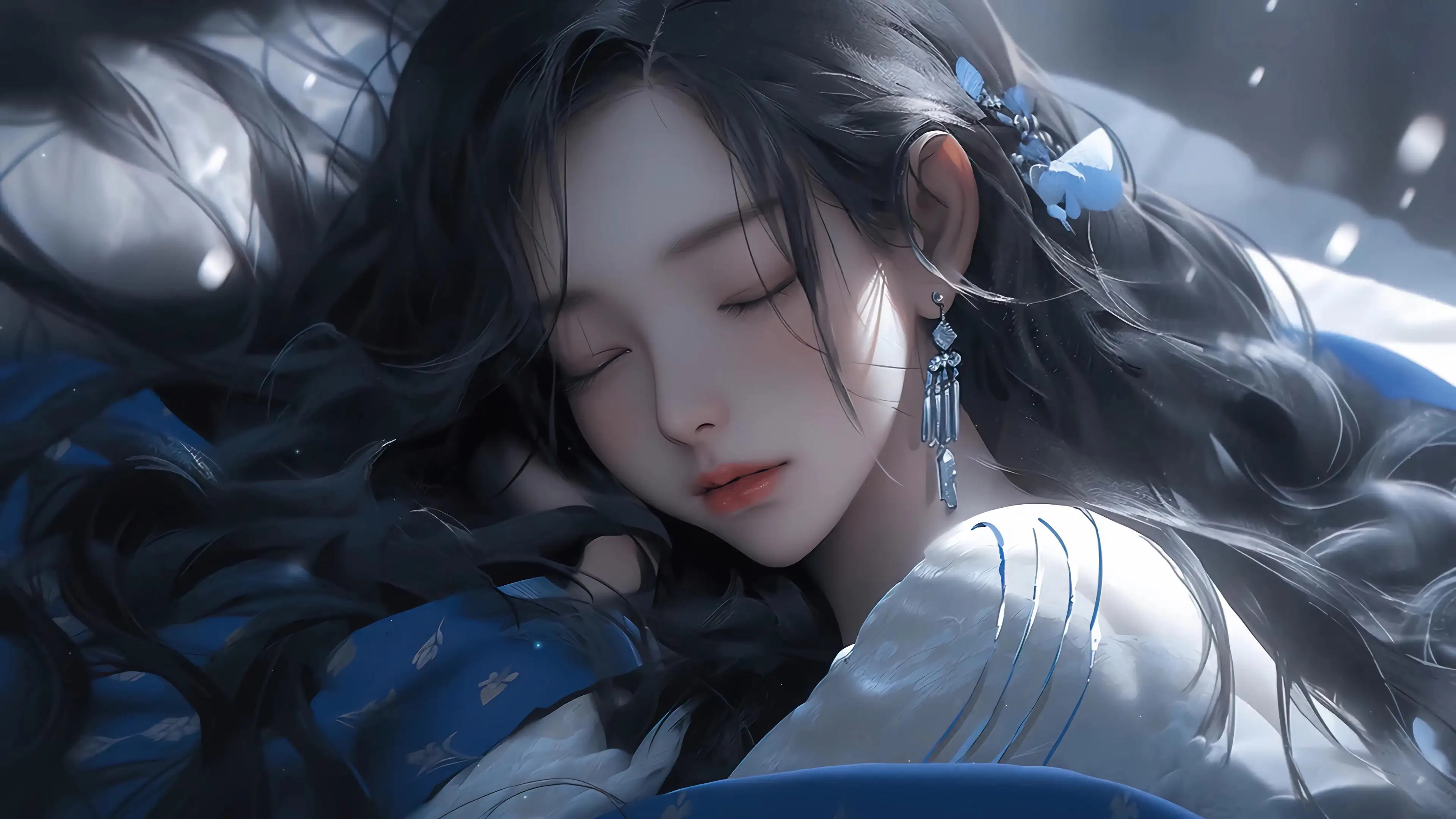 好看唯美古风睡美人 4K壁纸
