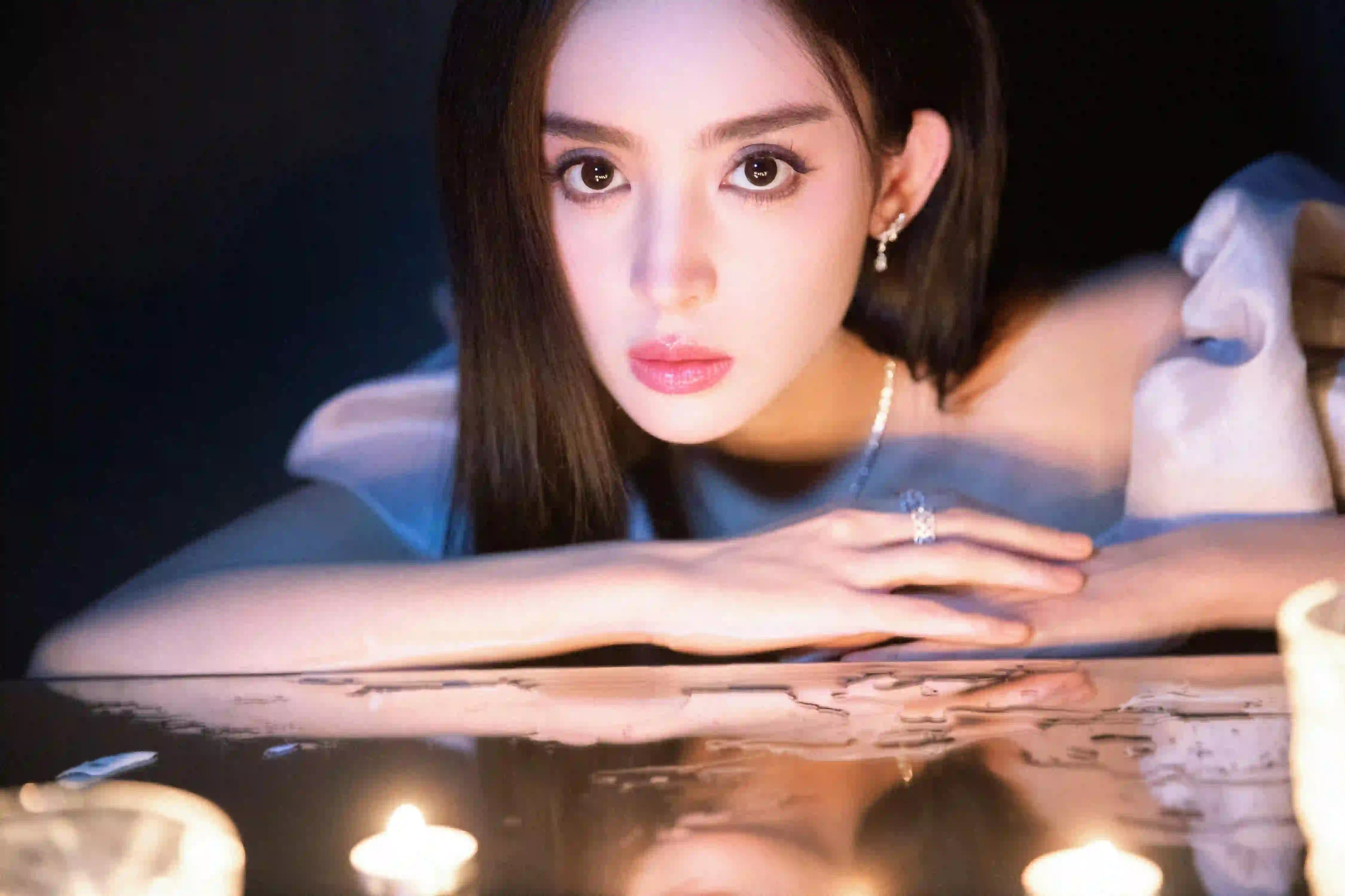 性感美女 清纯美女 烛光