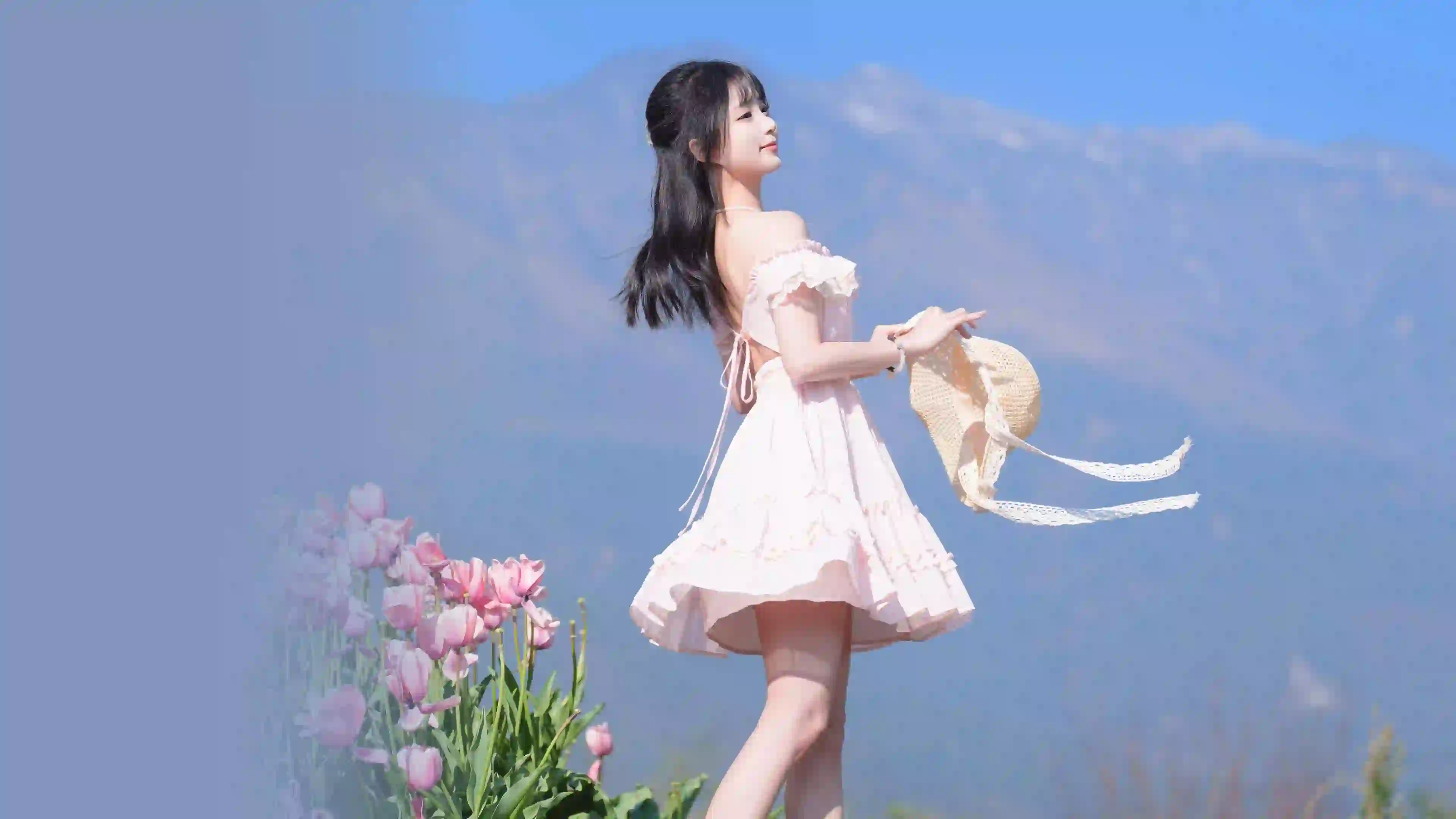 小清新 长发清纯美女 青春