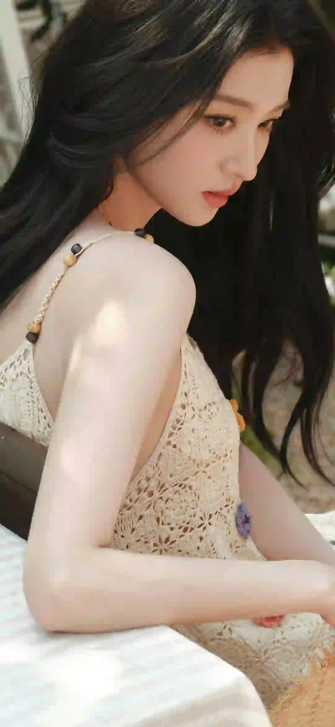 王楚然 长发美女 吊带美女
