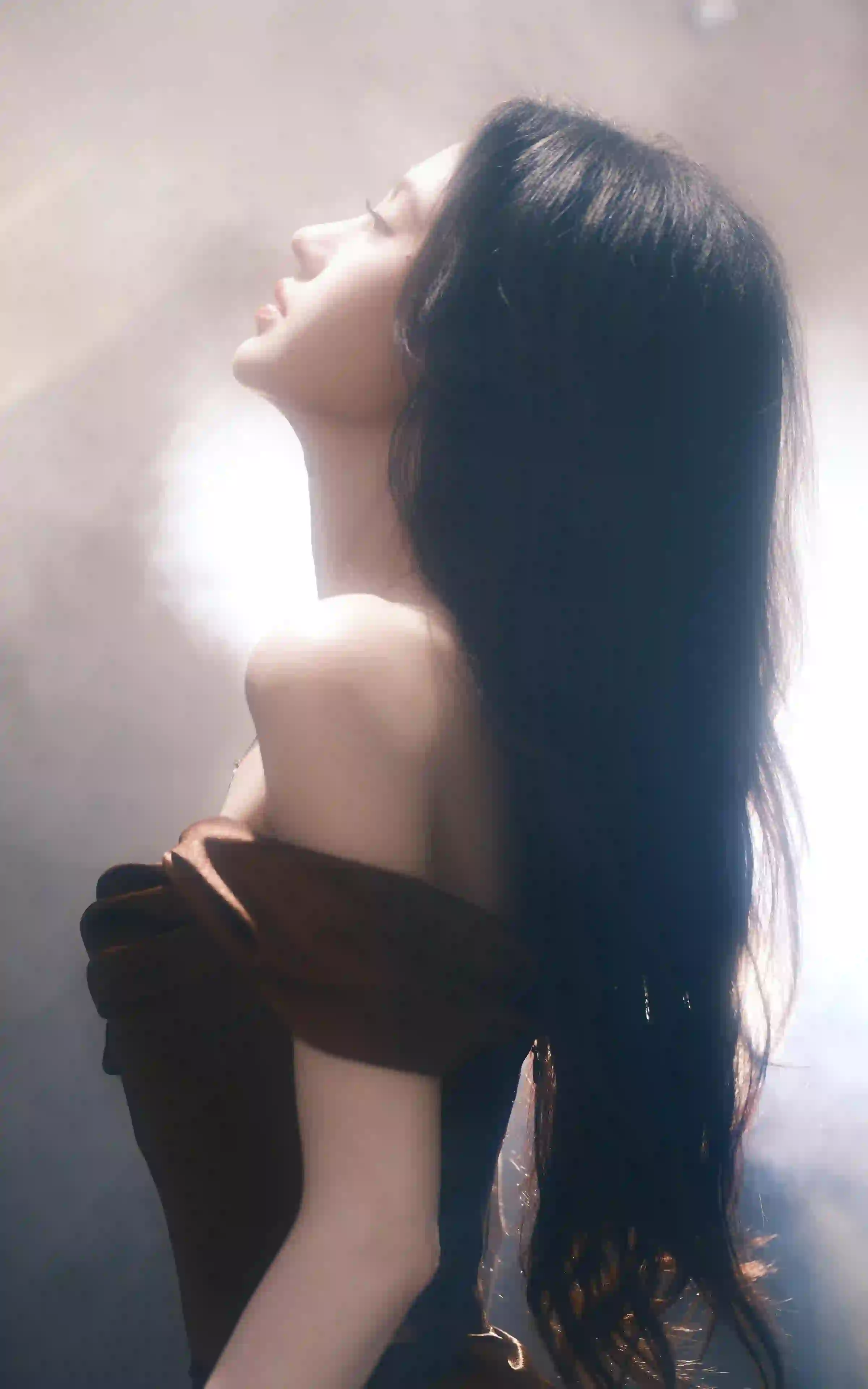 鞠婧祎 侧脸 侧身照