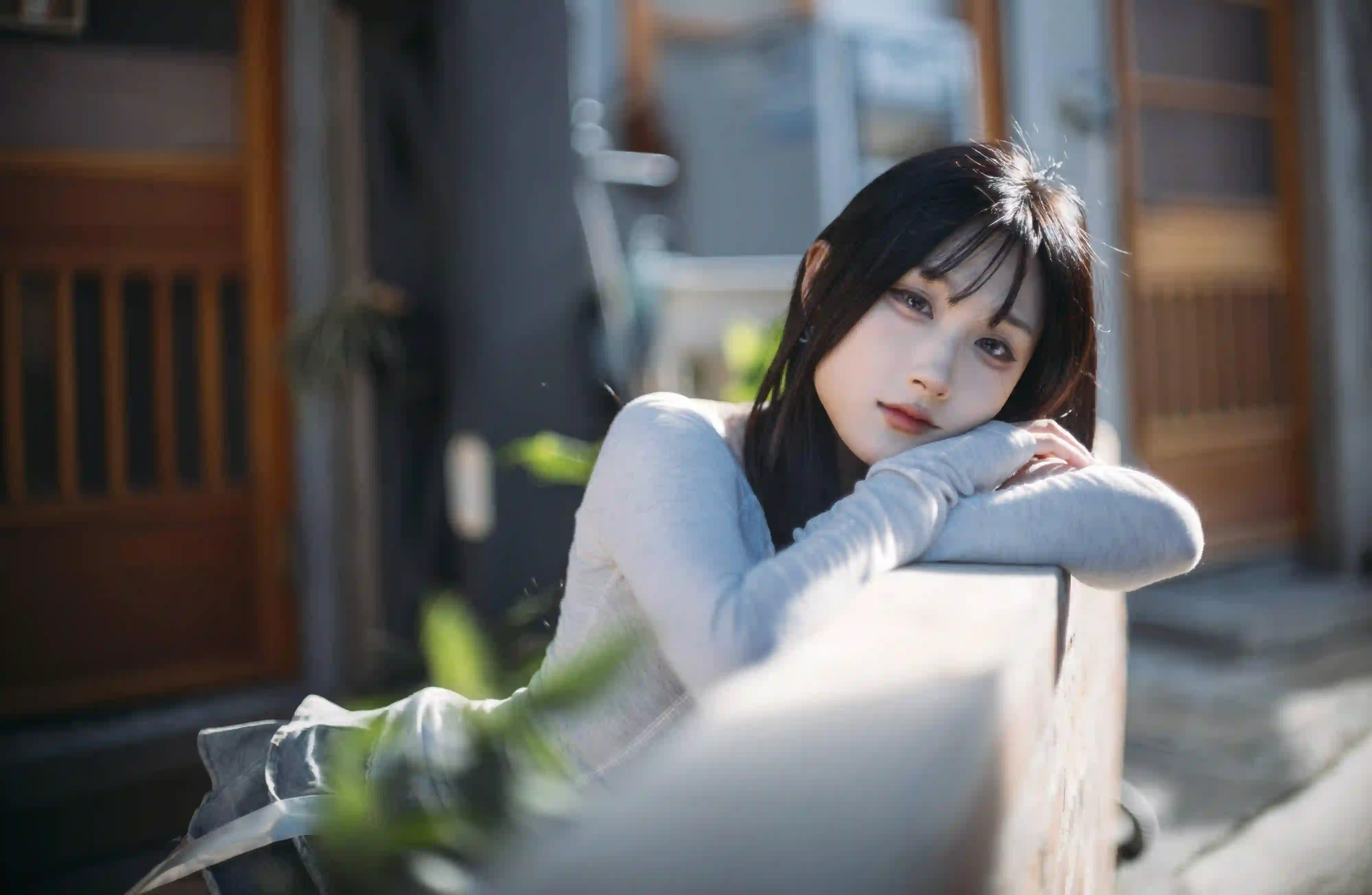 少女 人像摄影 阳光 温柔 长发 清新 文艺