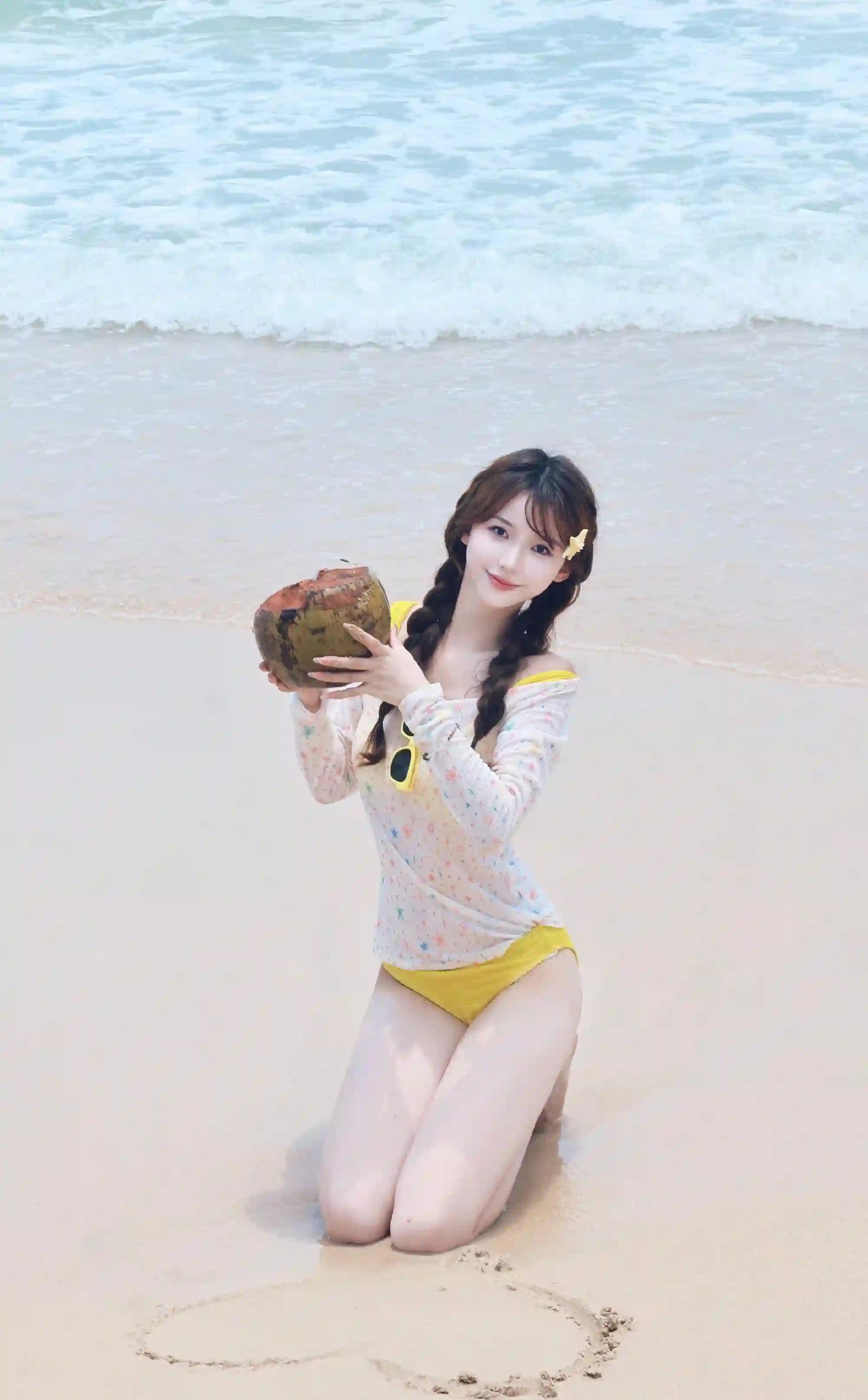 长发美女 性感美女 沙滩美女 海水 海边写真 