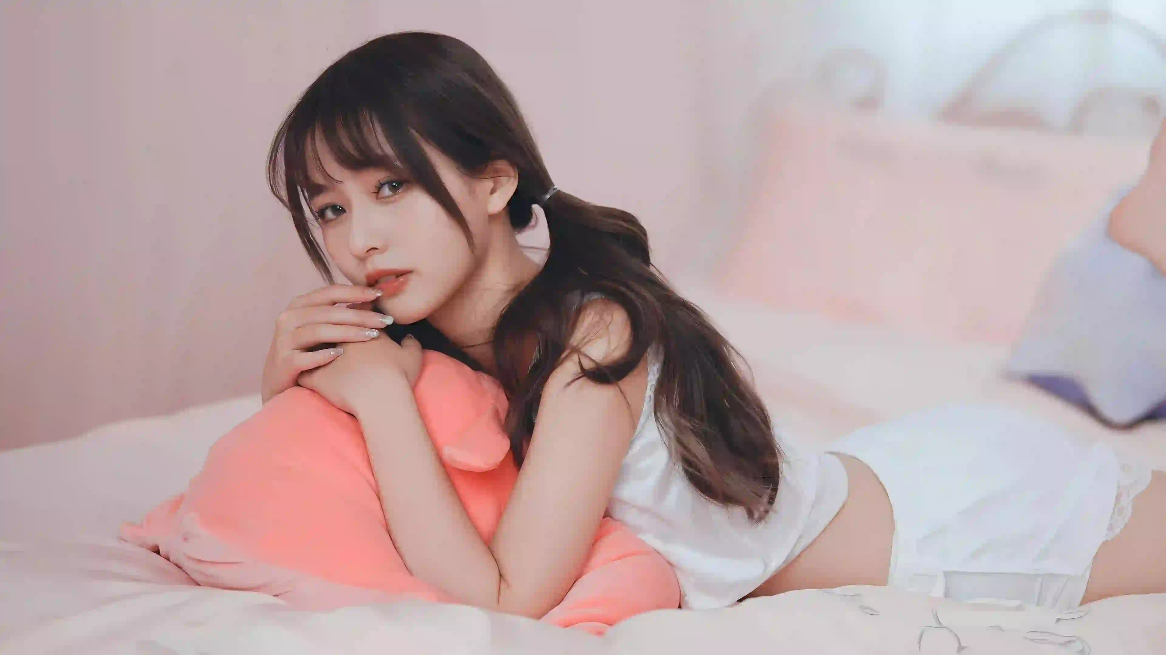 双马尾女孩 居家 卧室 可爱 清纯美女