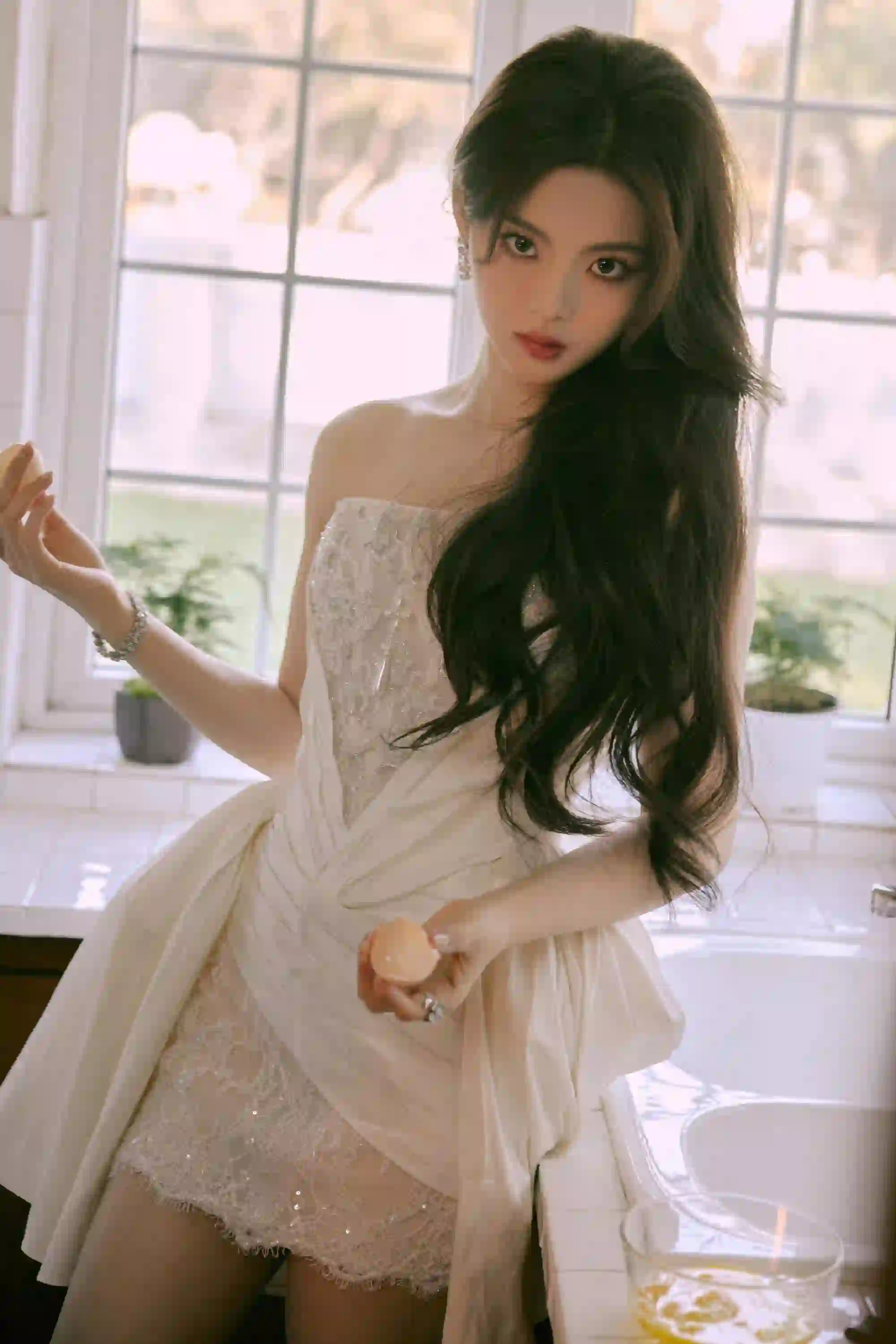 性感短裙美女 杨超越 居家写真