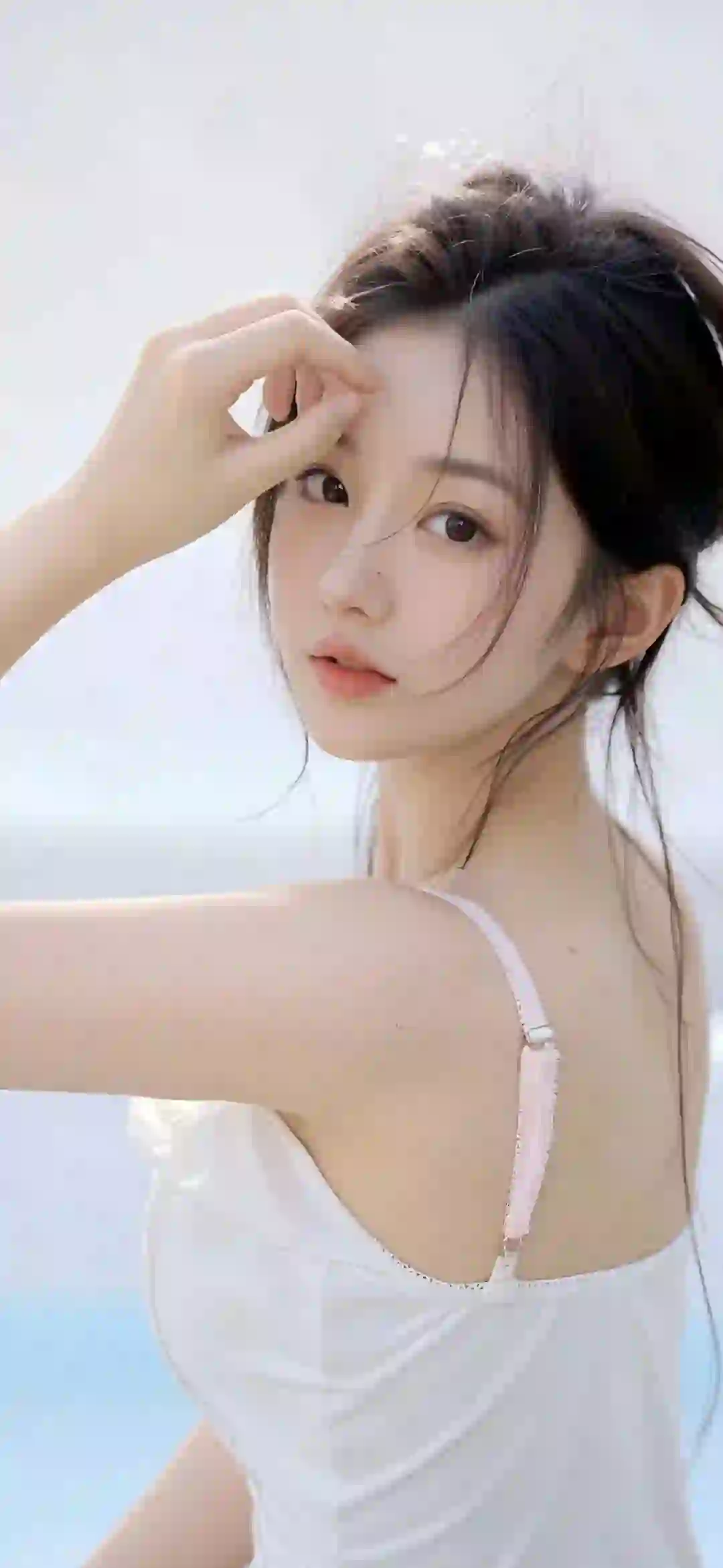 美女 长发美女 写真 户外