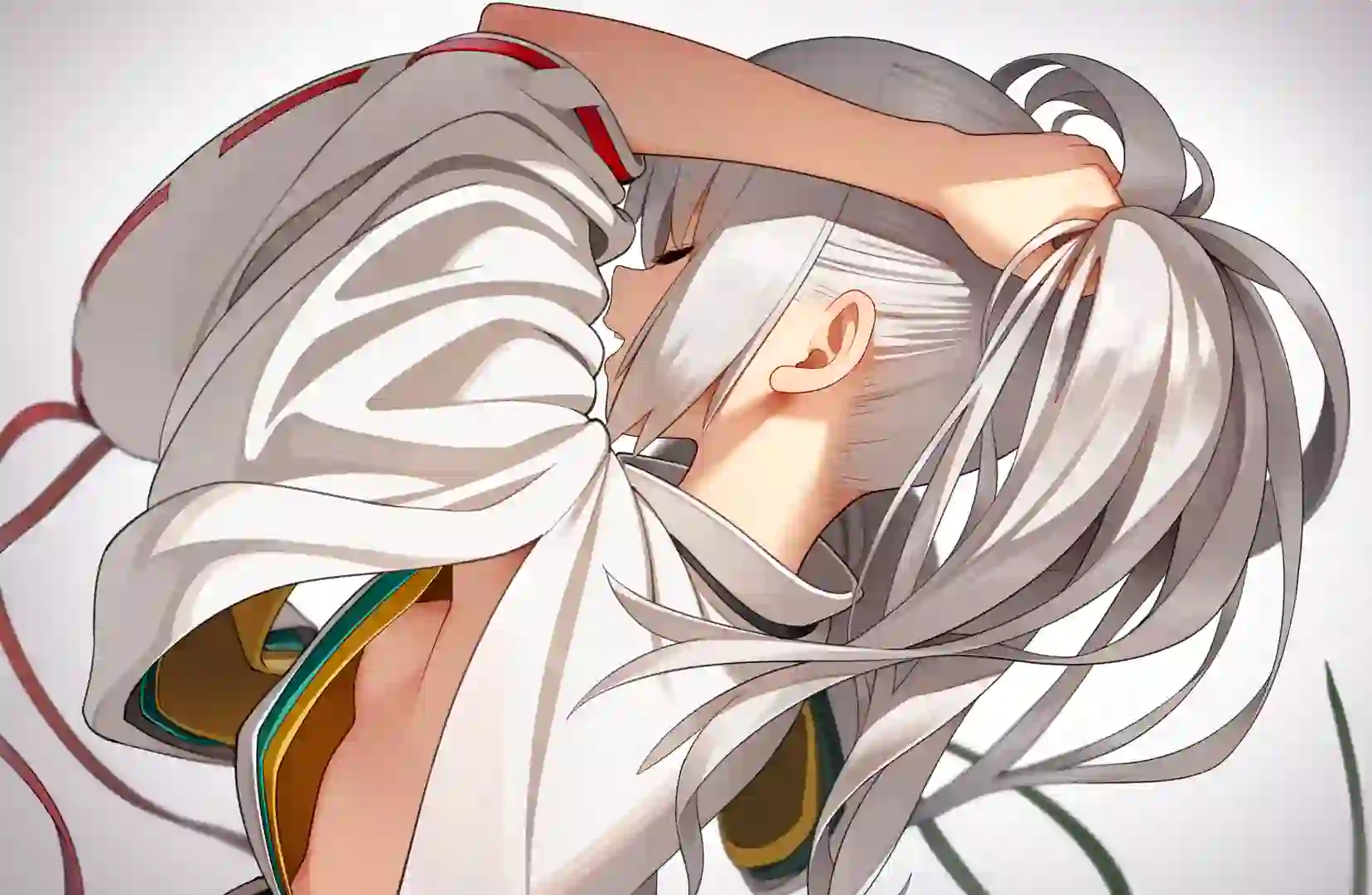 动漫 二次元 动漫女孩 白色长发 2