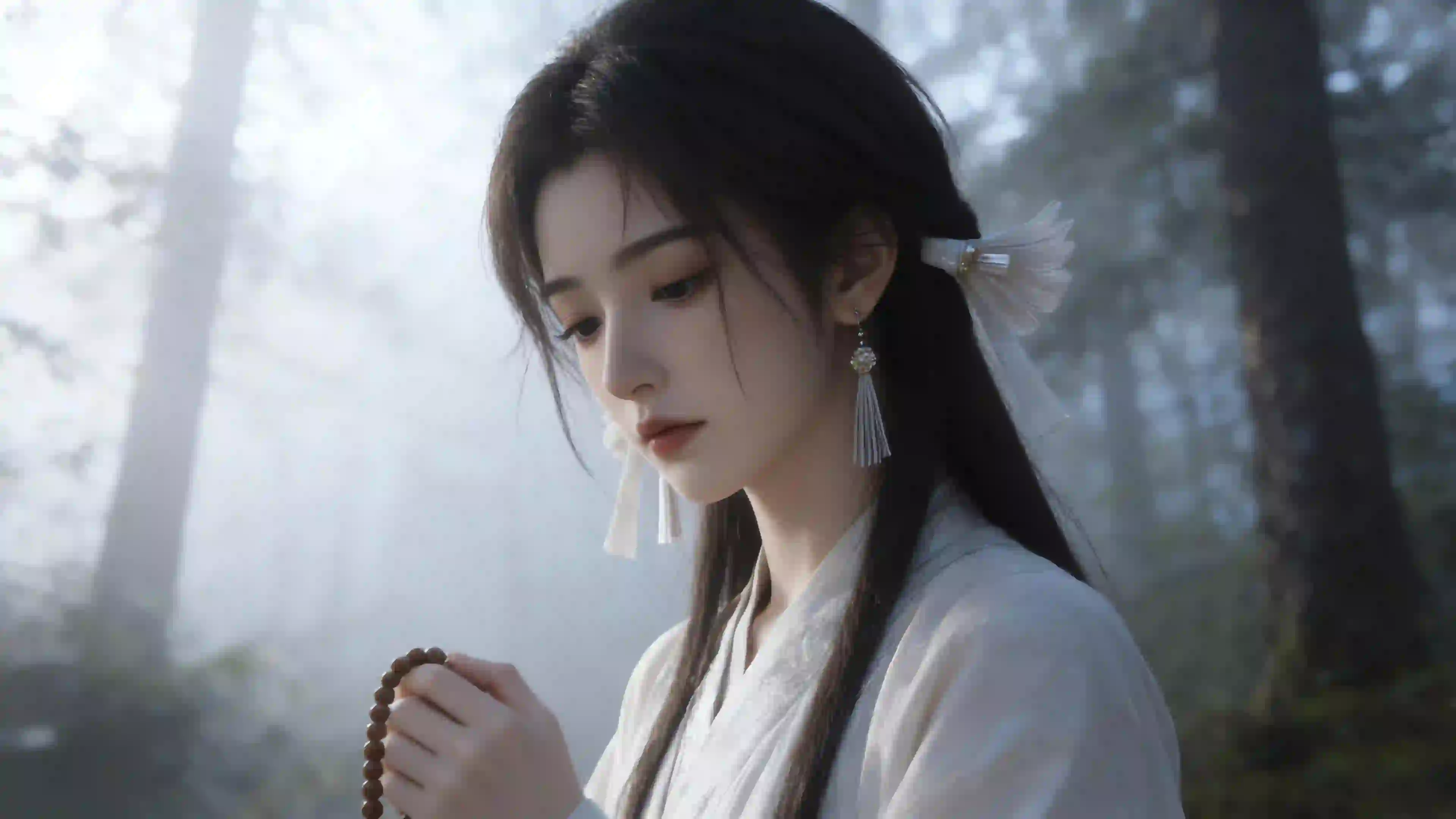 宋玉 侧脸 唯美  凡人修仙传 动漫角色 佛珠