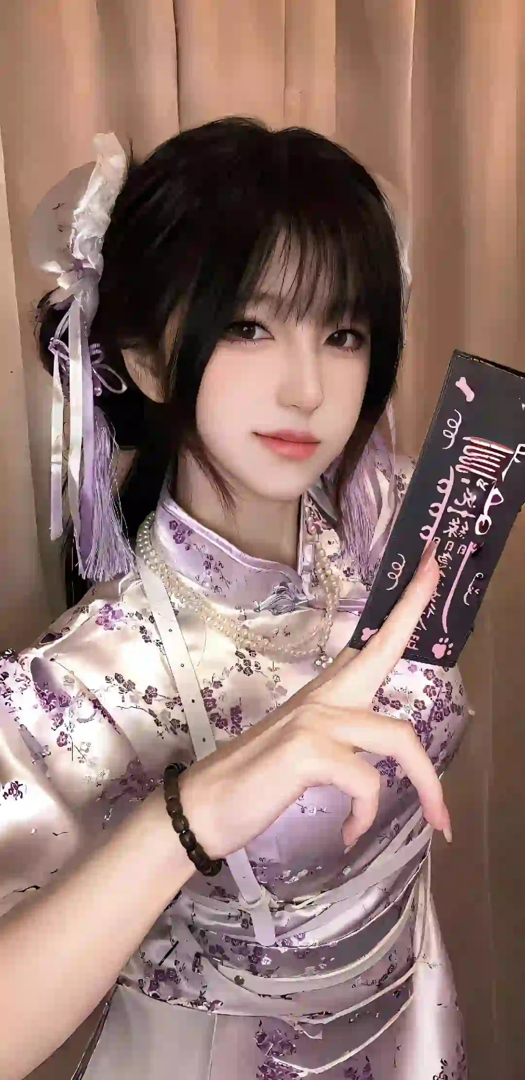 旗袍美女 符咒 可爱女孩 古风装扮