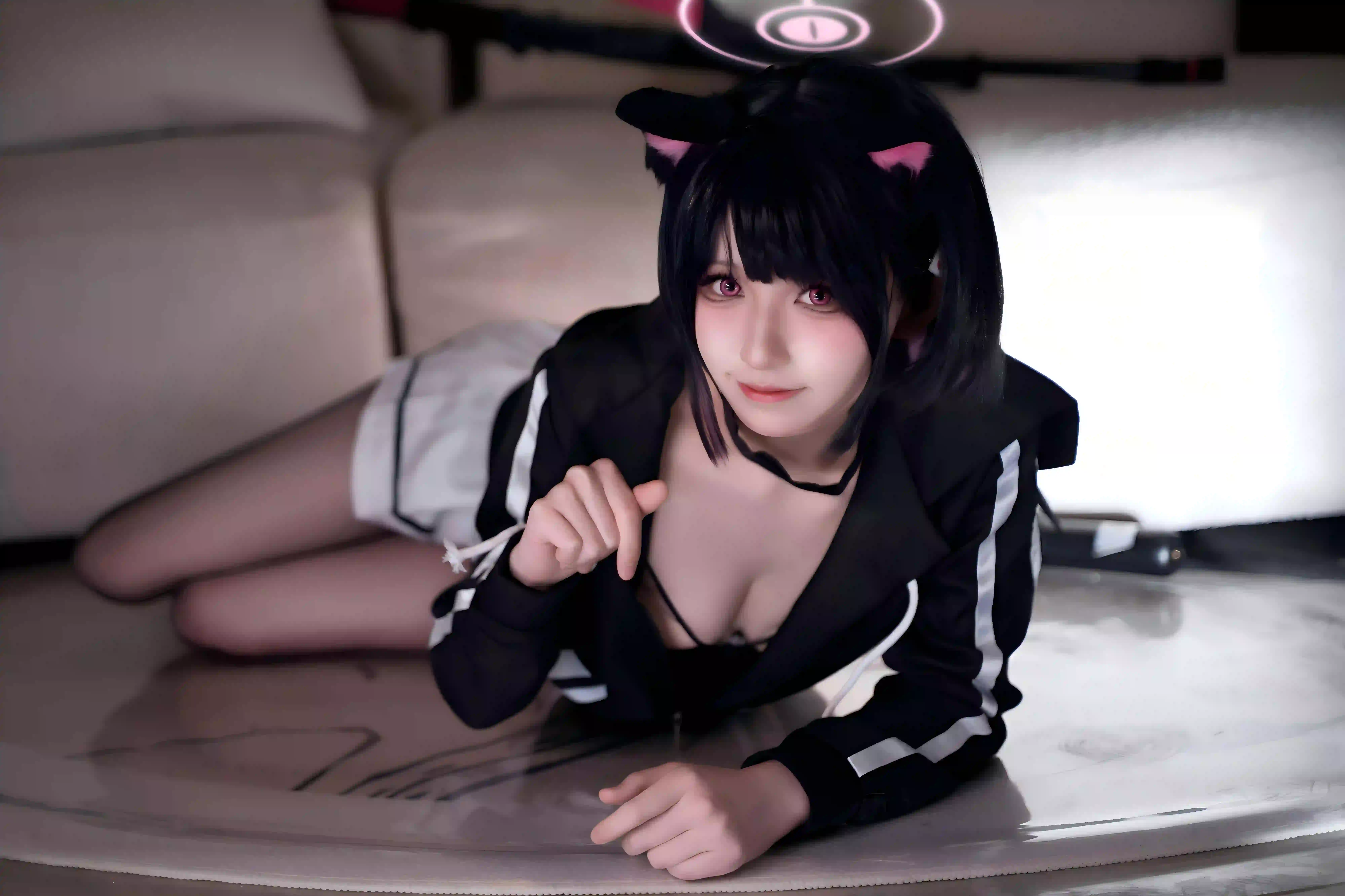 长发丝袜美女 性感美女 居家写真 cos 可爱