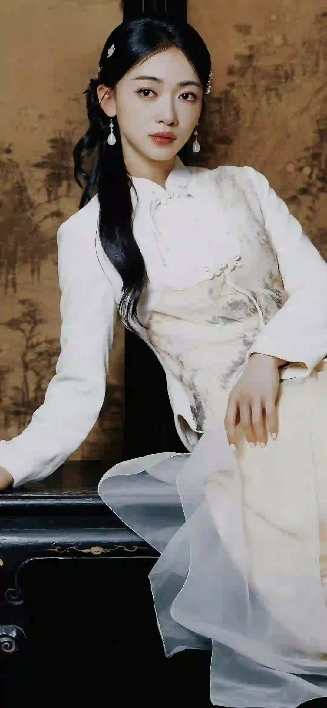 古风汉服美女 长发美女