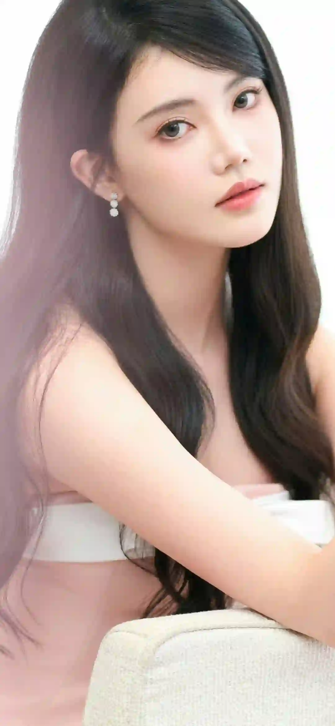 长发美女 居家写真 