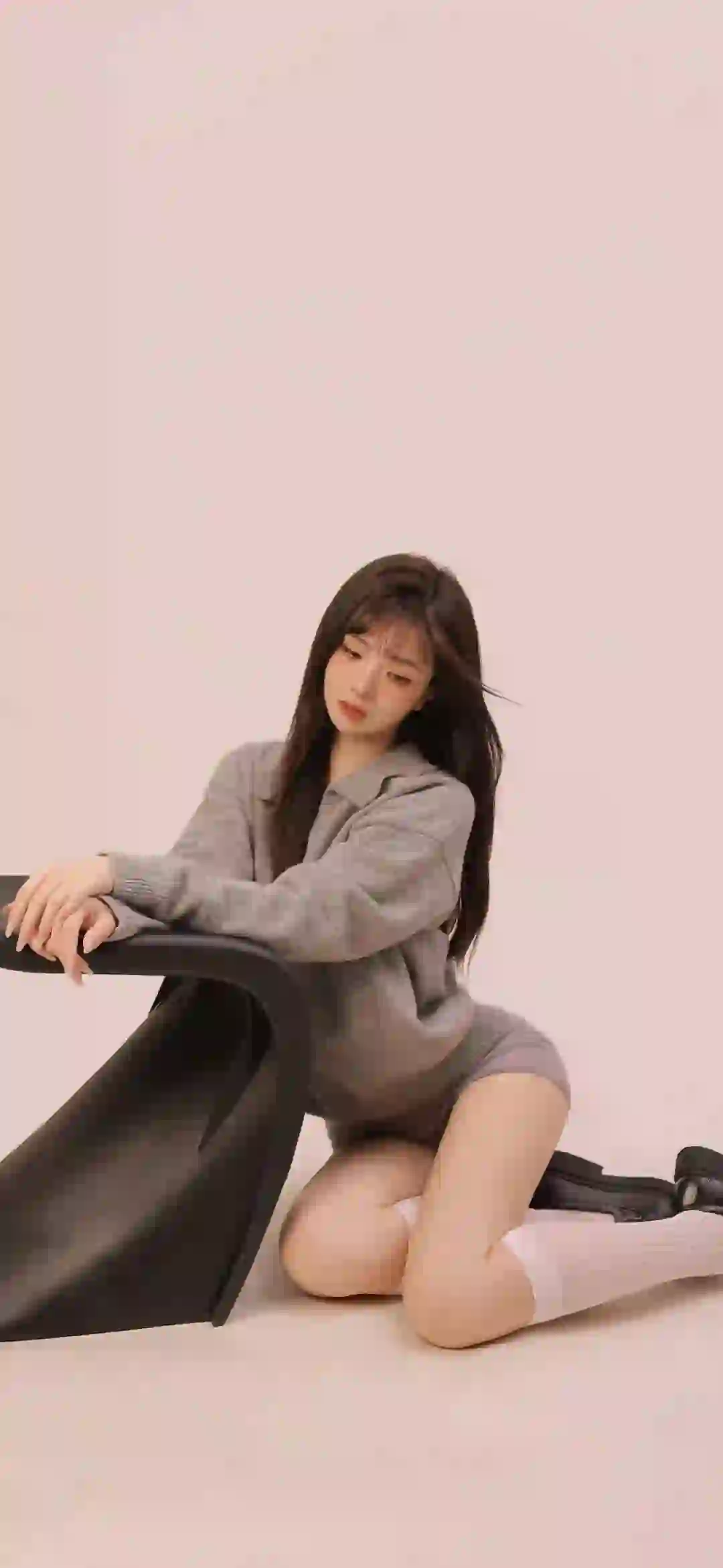 长发丝袜美女 艺术写真