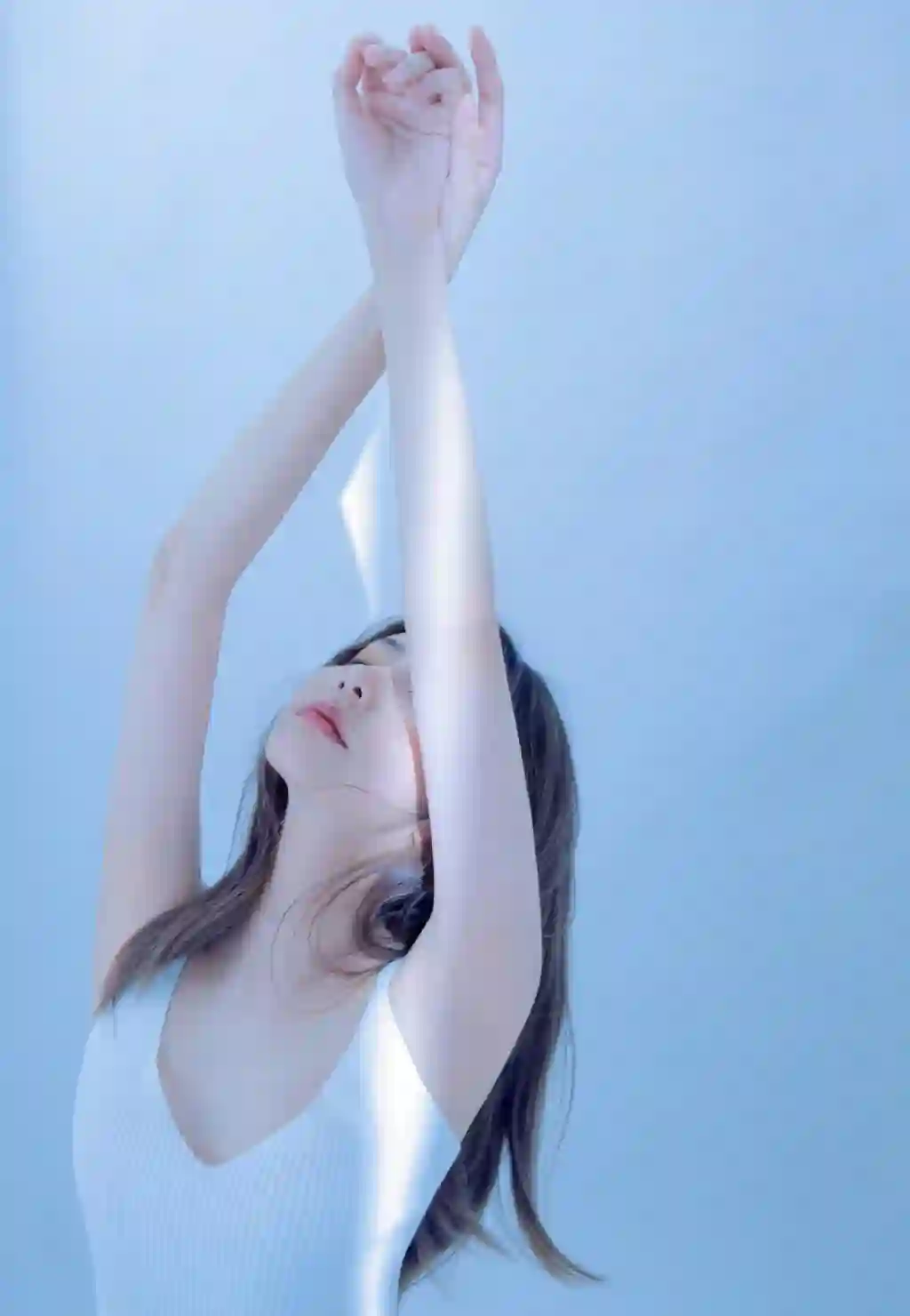 长发美女 吊带美女 唯美 