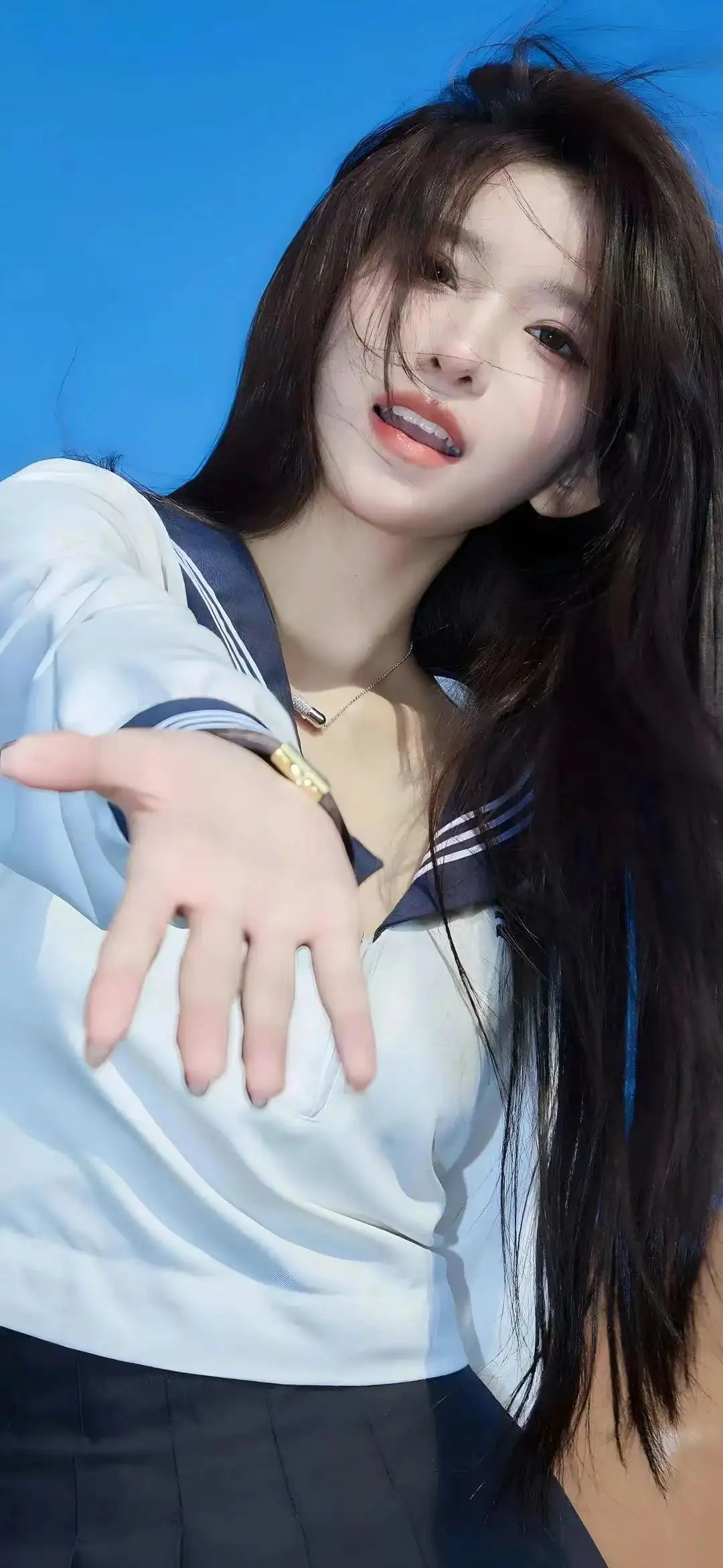 长发性感jk美女