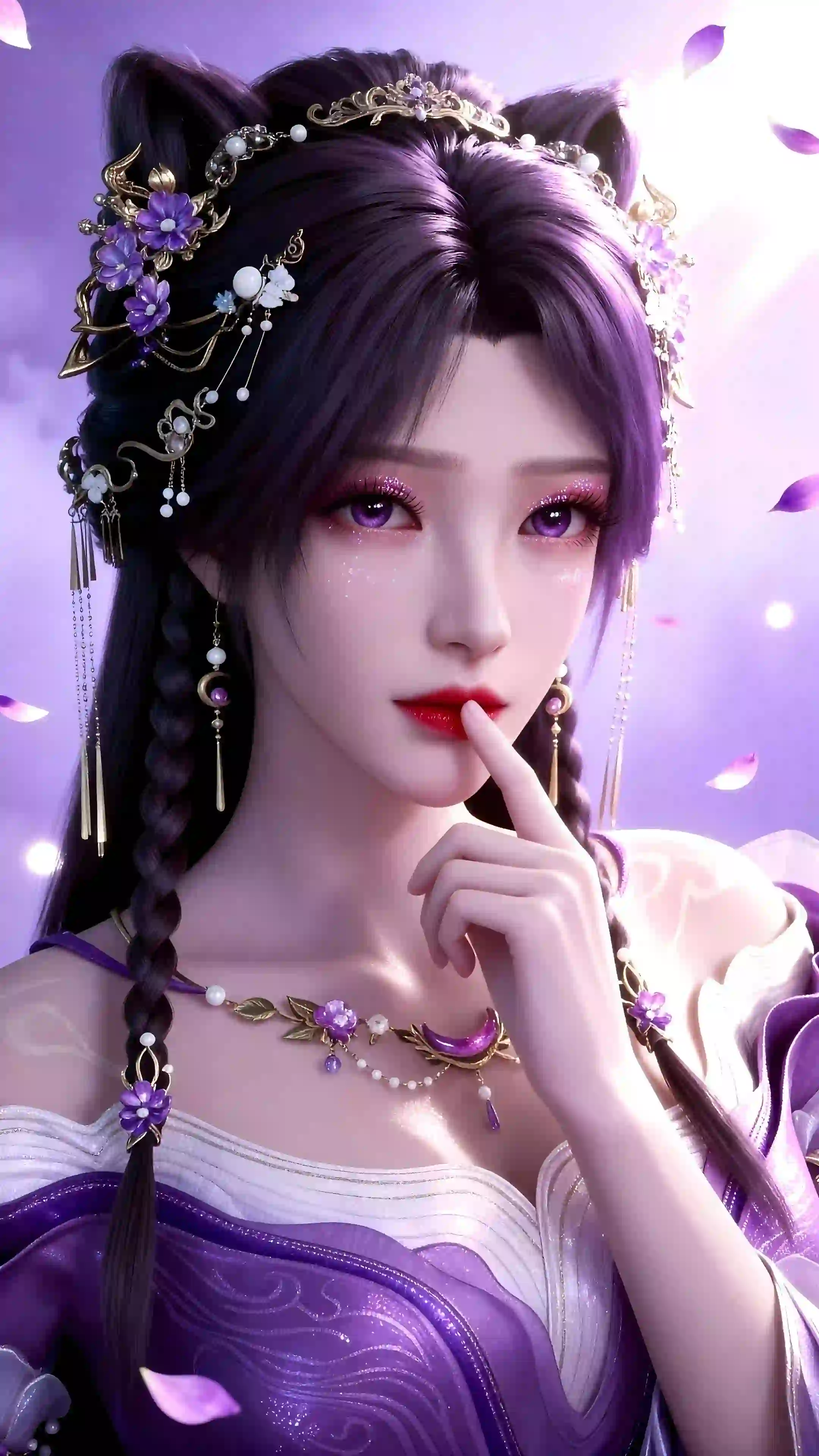 姬紫月 可爱女孩 动漫角色 遮天