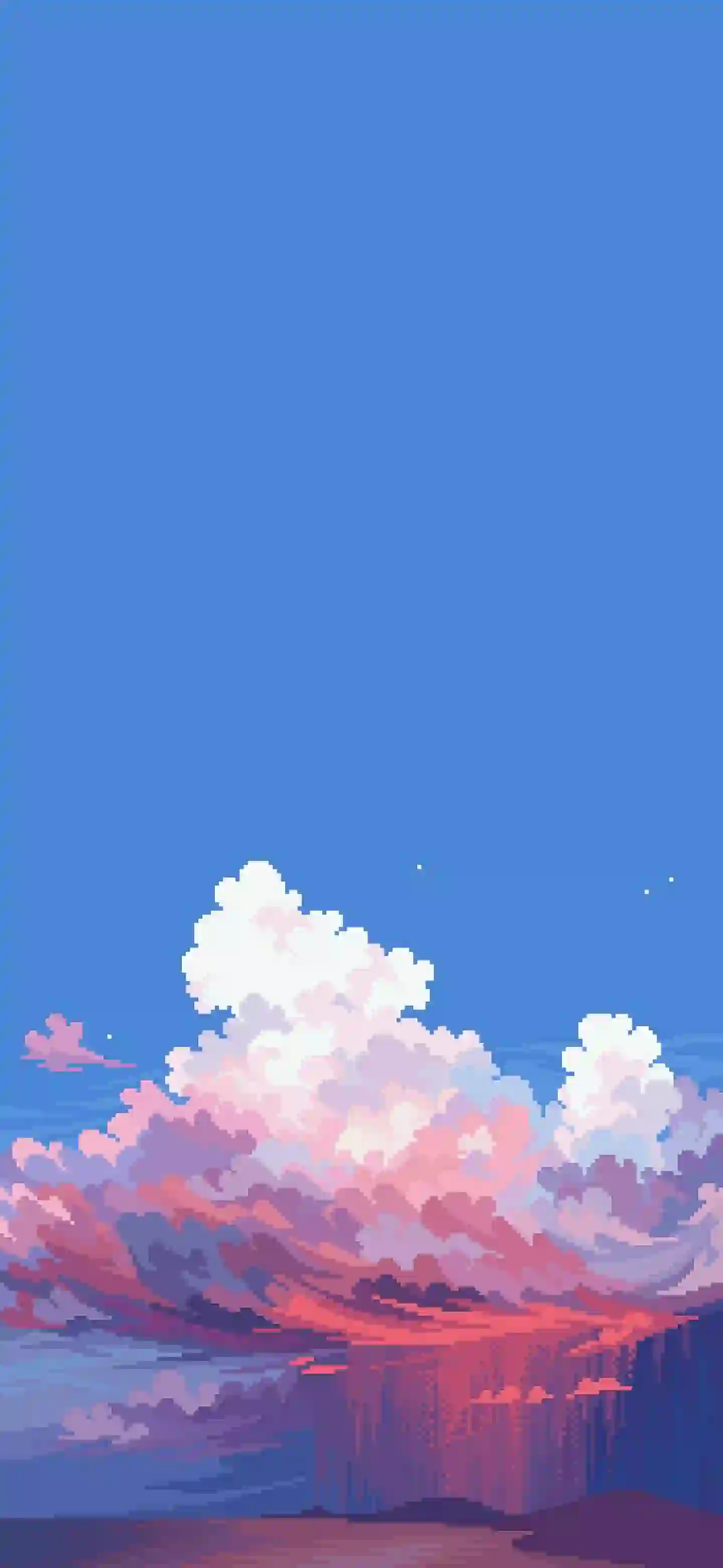 云 红色的云 艺术风格 蓝色天空 蓝蓝的天