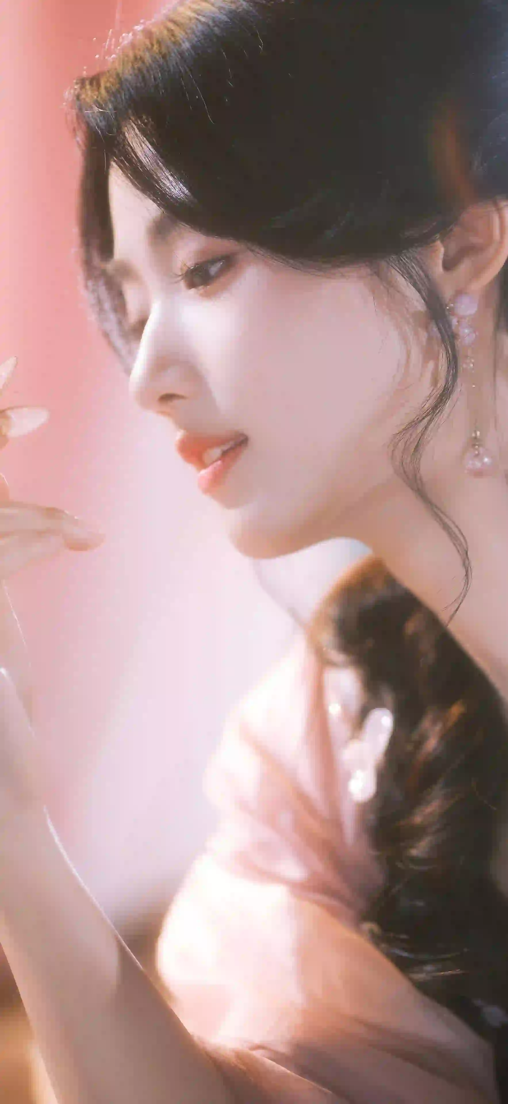 卢昱晓 光影 侧脸 