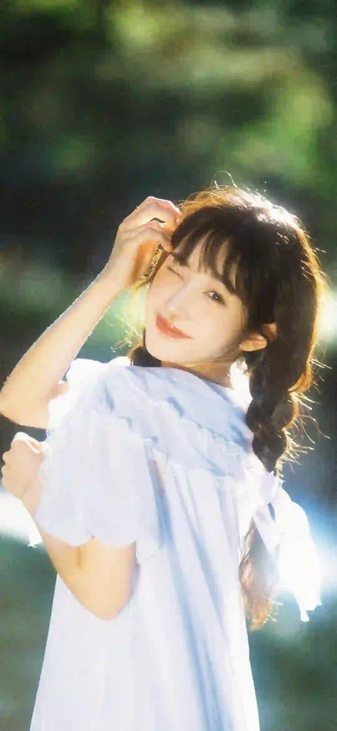 微笑女孩 甜美 阳光 光影 甜美女孩 学院风