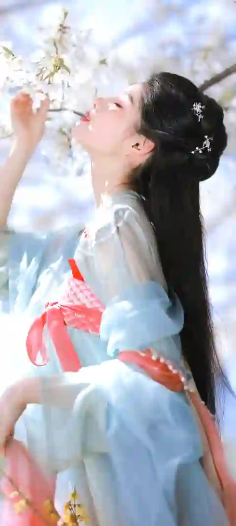 长发美女 清纯 甜美 可爱 艾米 唯美 古风汉服美女
