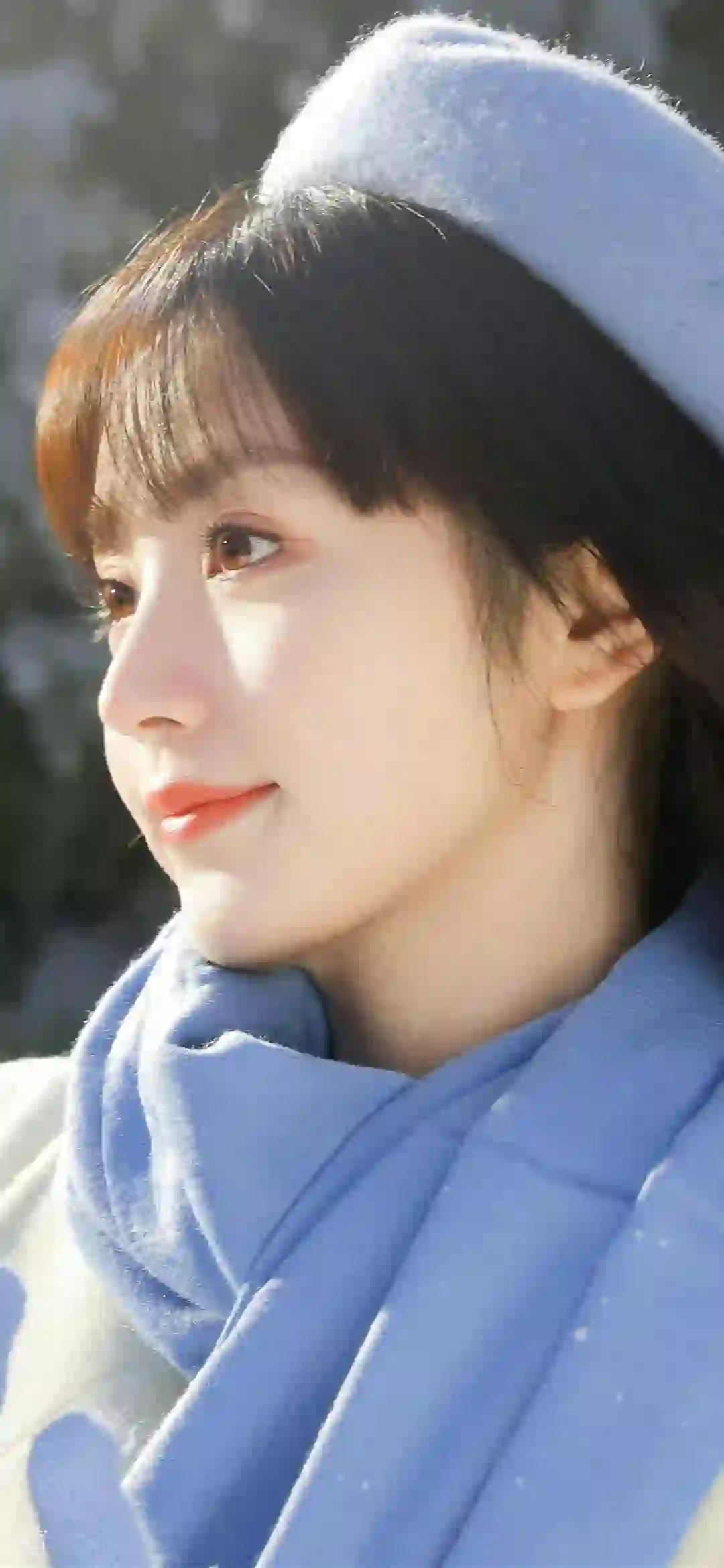 蓝色 戴着蓝色帽子的女孩 清纯女孩 田曦薇