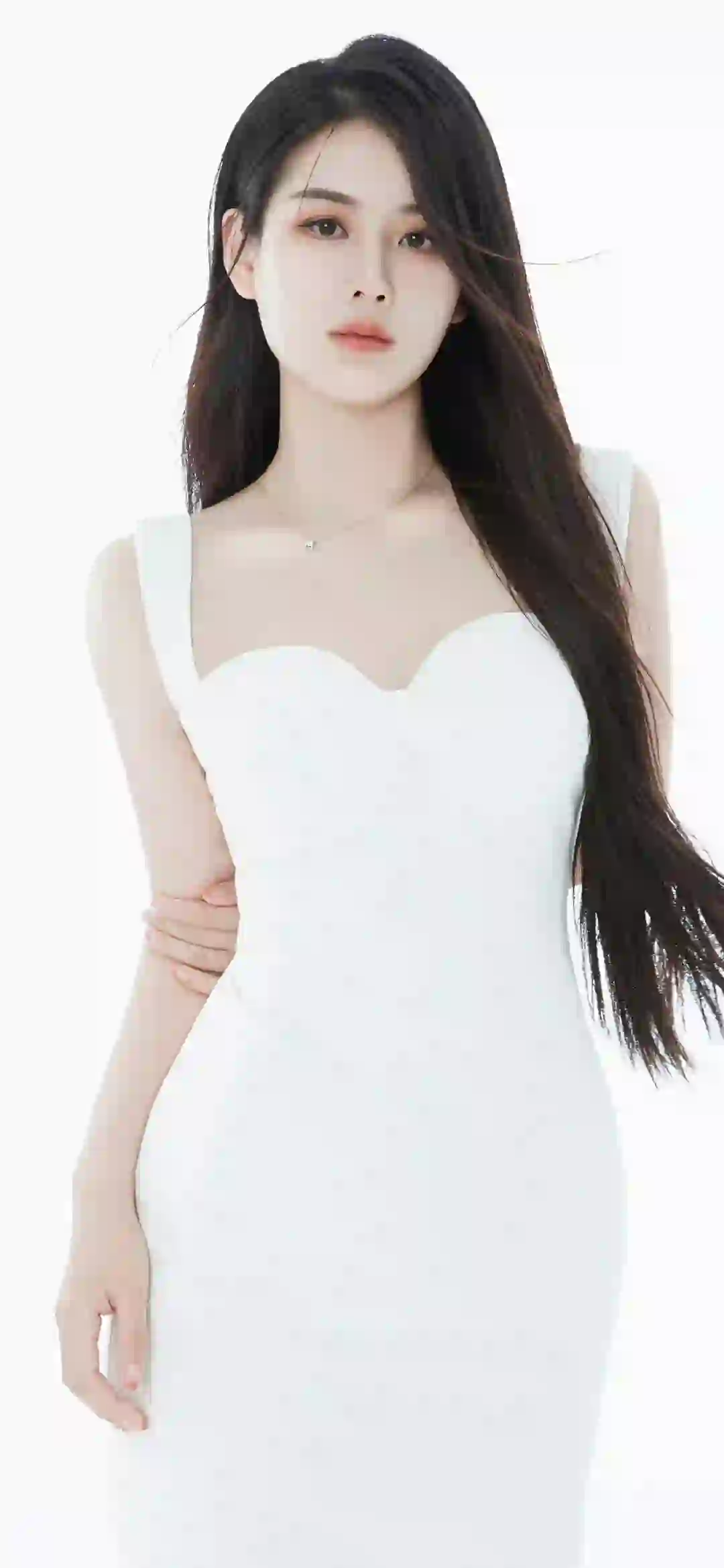 纯欲的白 白色长裙