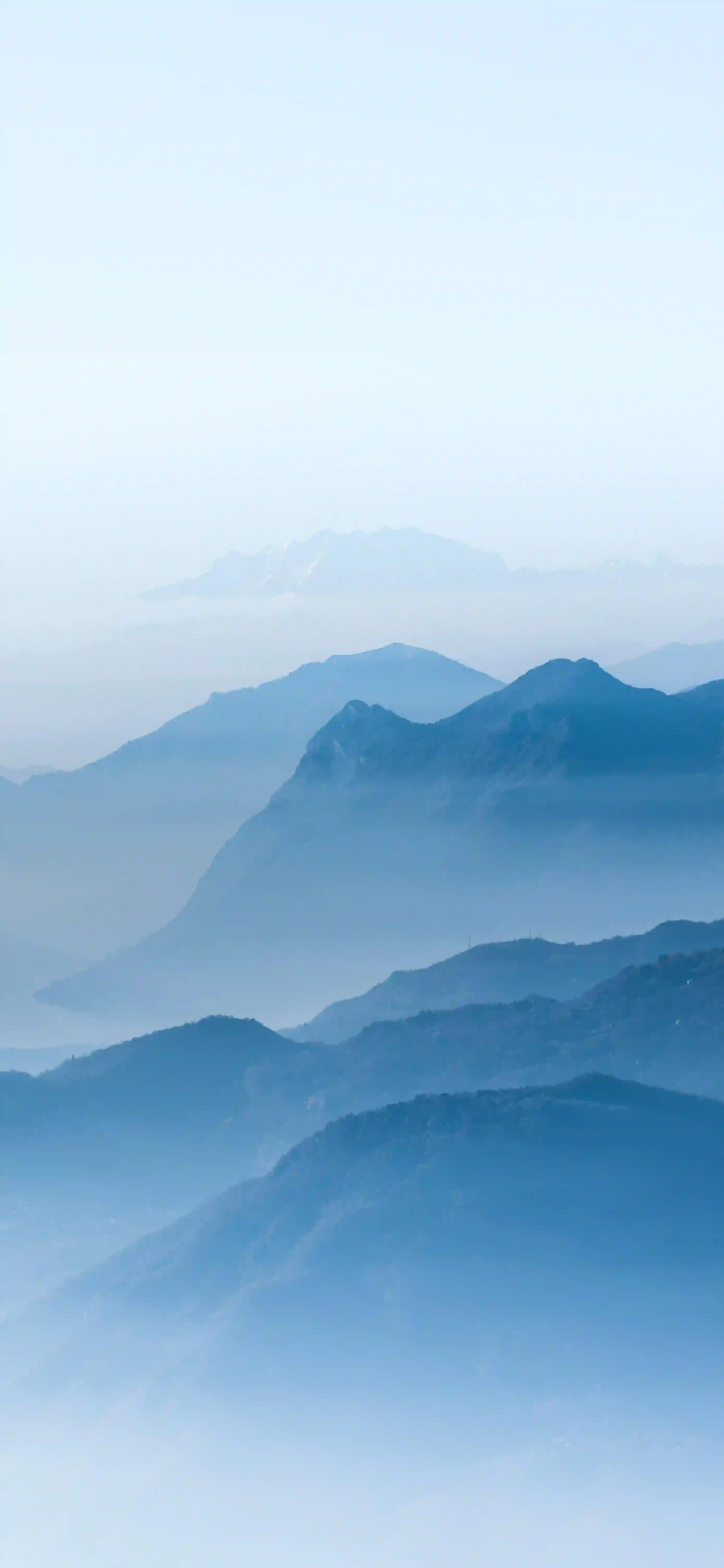山脉 雾气 风景 壁纸
