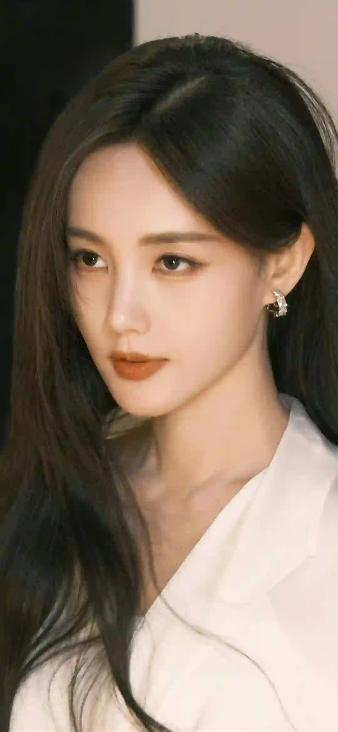 长发性感美女 白色衣服 明星 李一桐