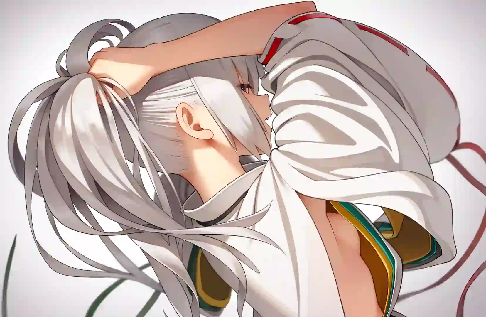 动漫 二次元 动漫女孩 白色长发 1