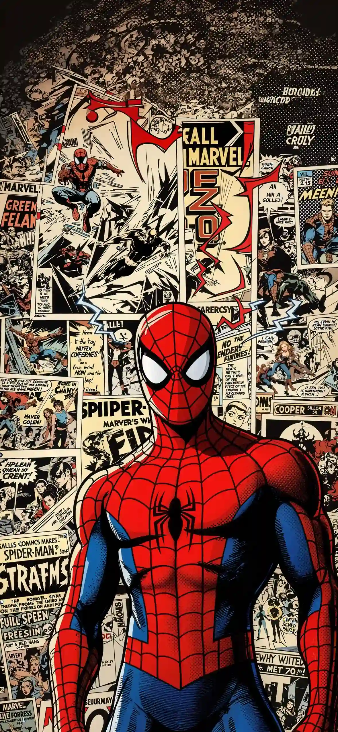 Spider-Man 蜘蛛侠 影视 红蓝配色 报纸