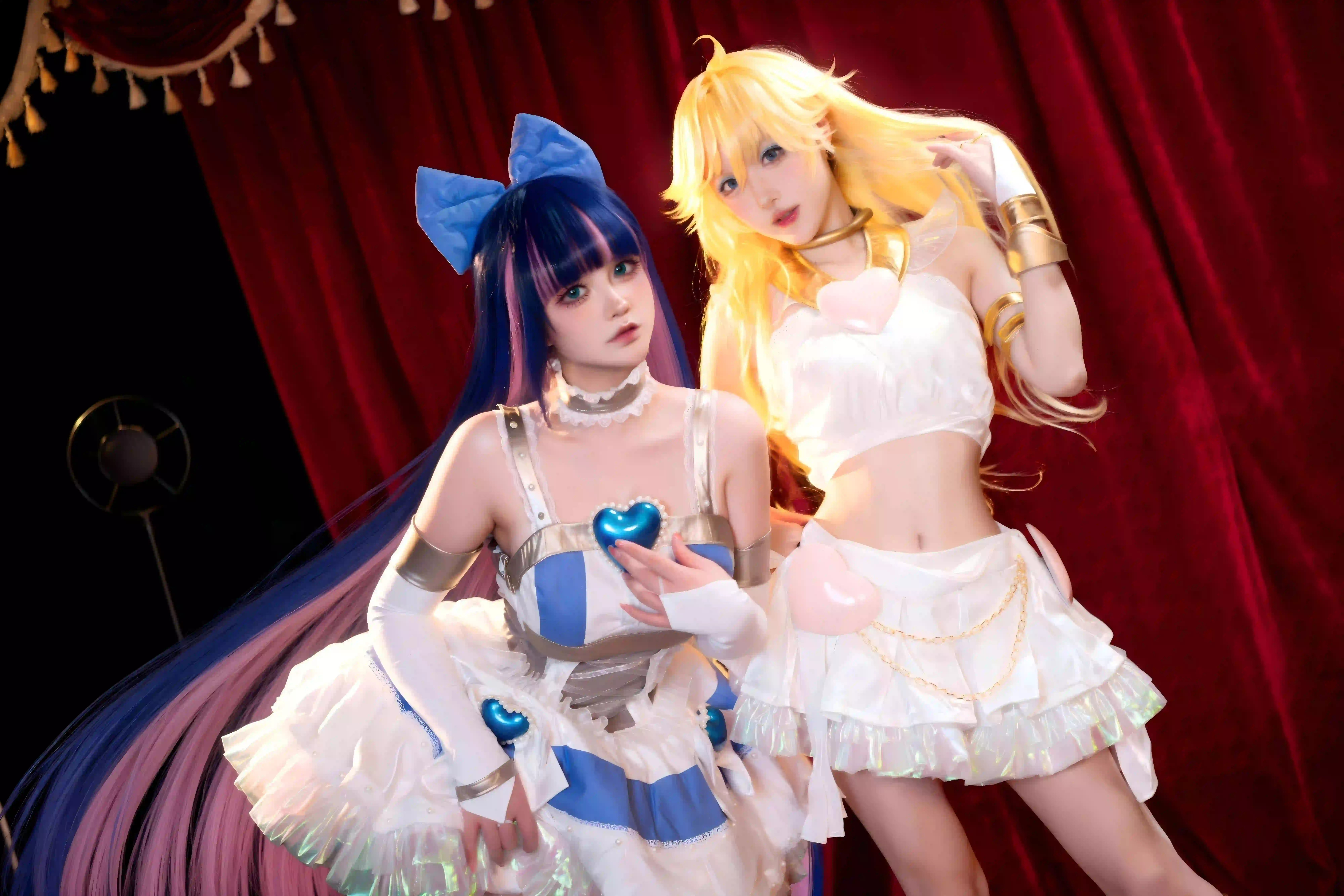 coser 长发美女 cos 可爱女孩  蓝色头饰