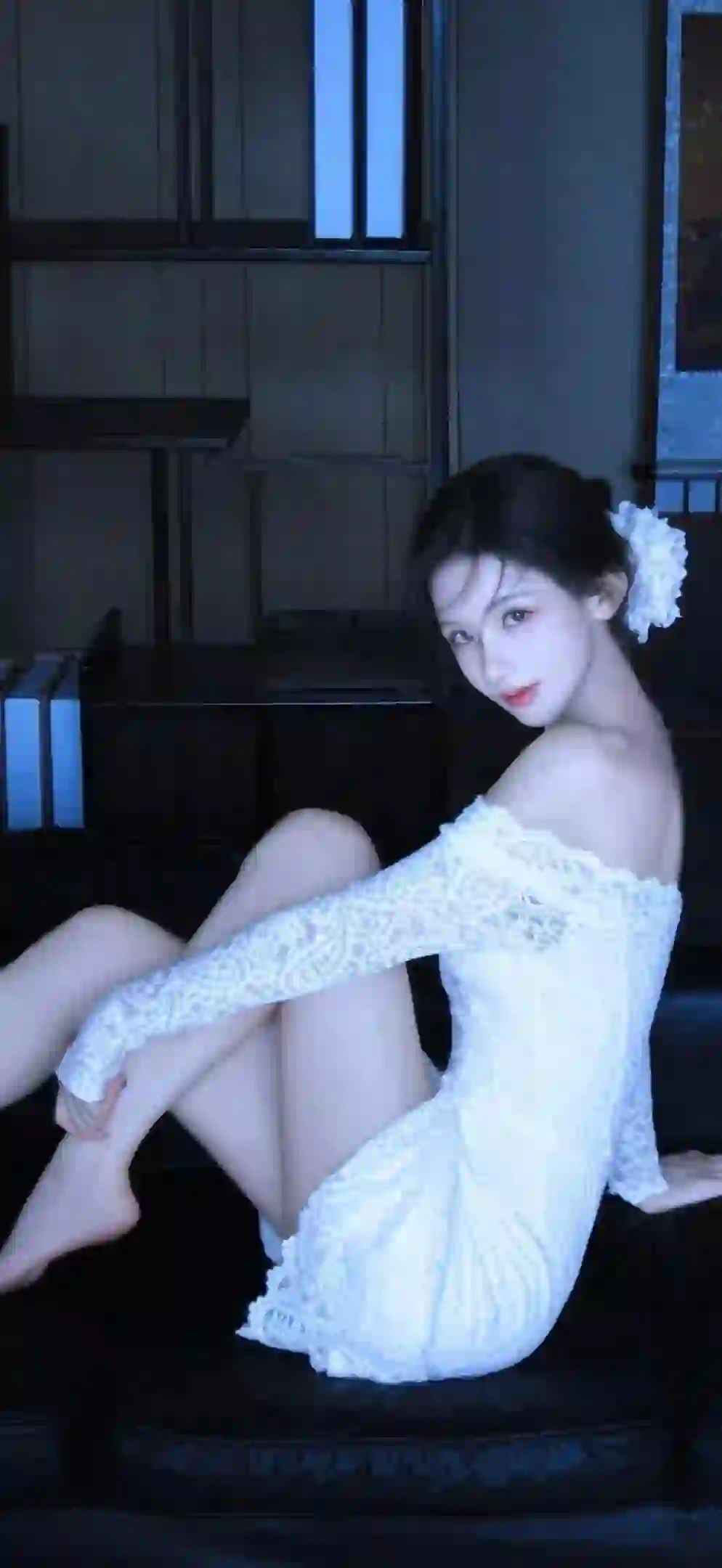 美女 长发美女 白色裙子 唯美 
