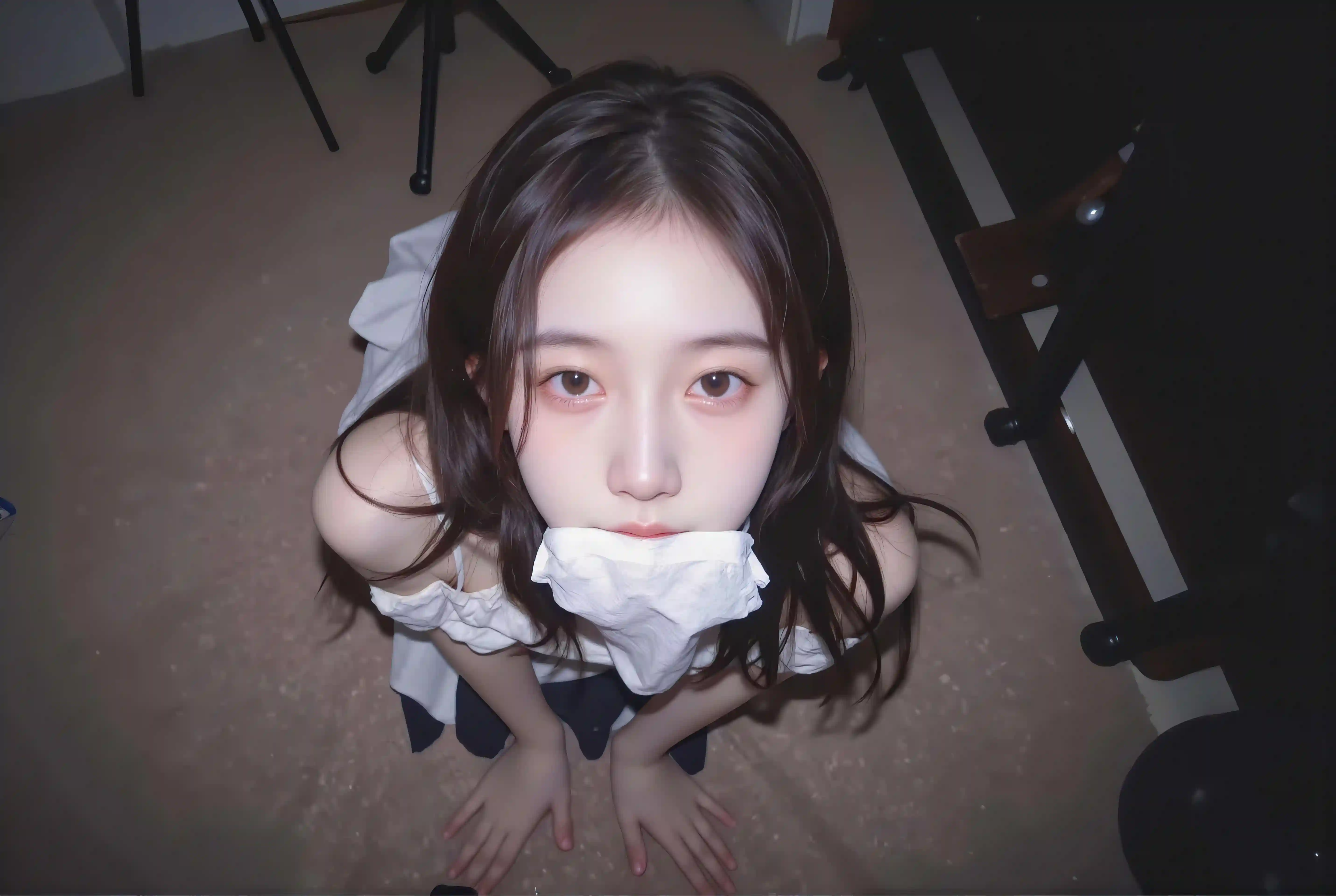可爱长发美女 居家写真 
