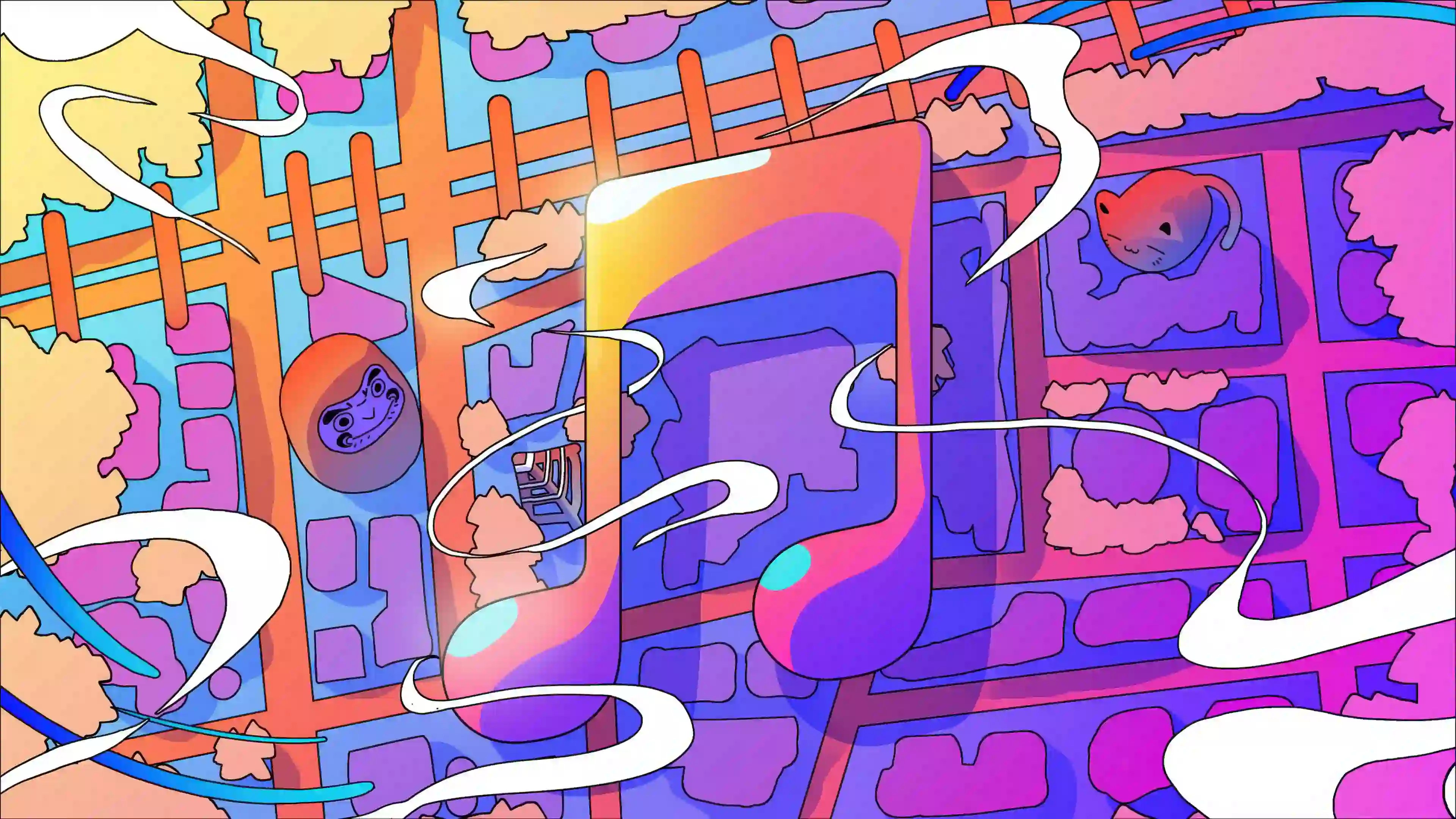 艺术 达摩 色彩 创意