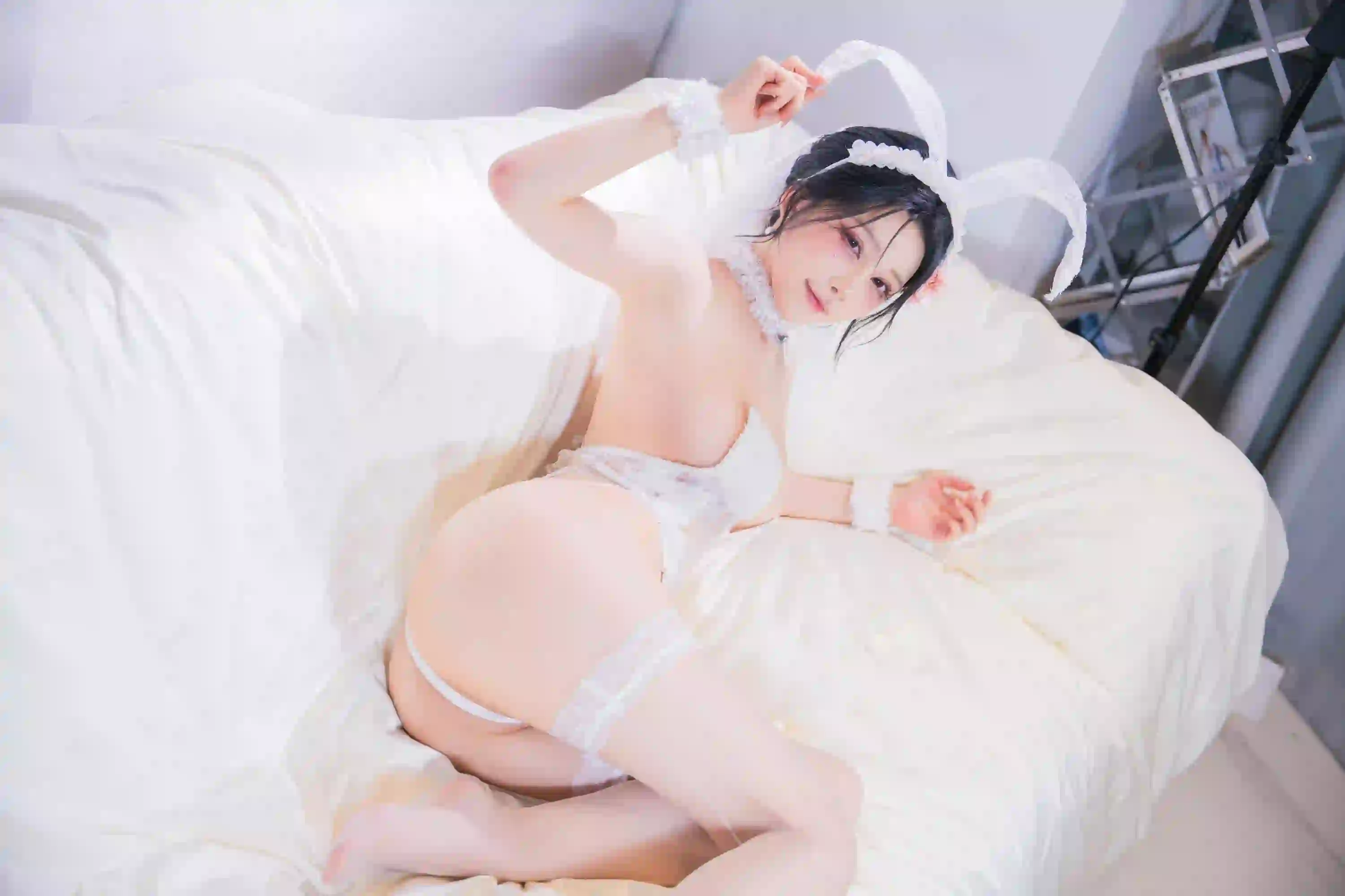 性感美女 长腿美女 居家写真 私房写真 白色