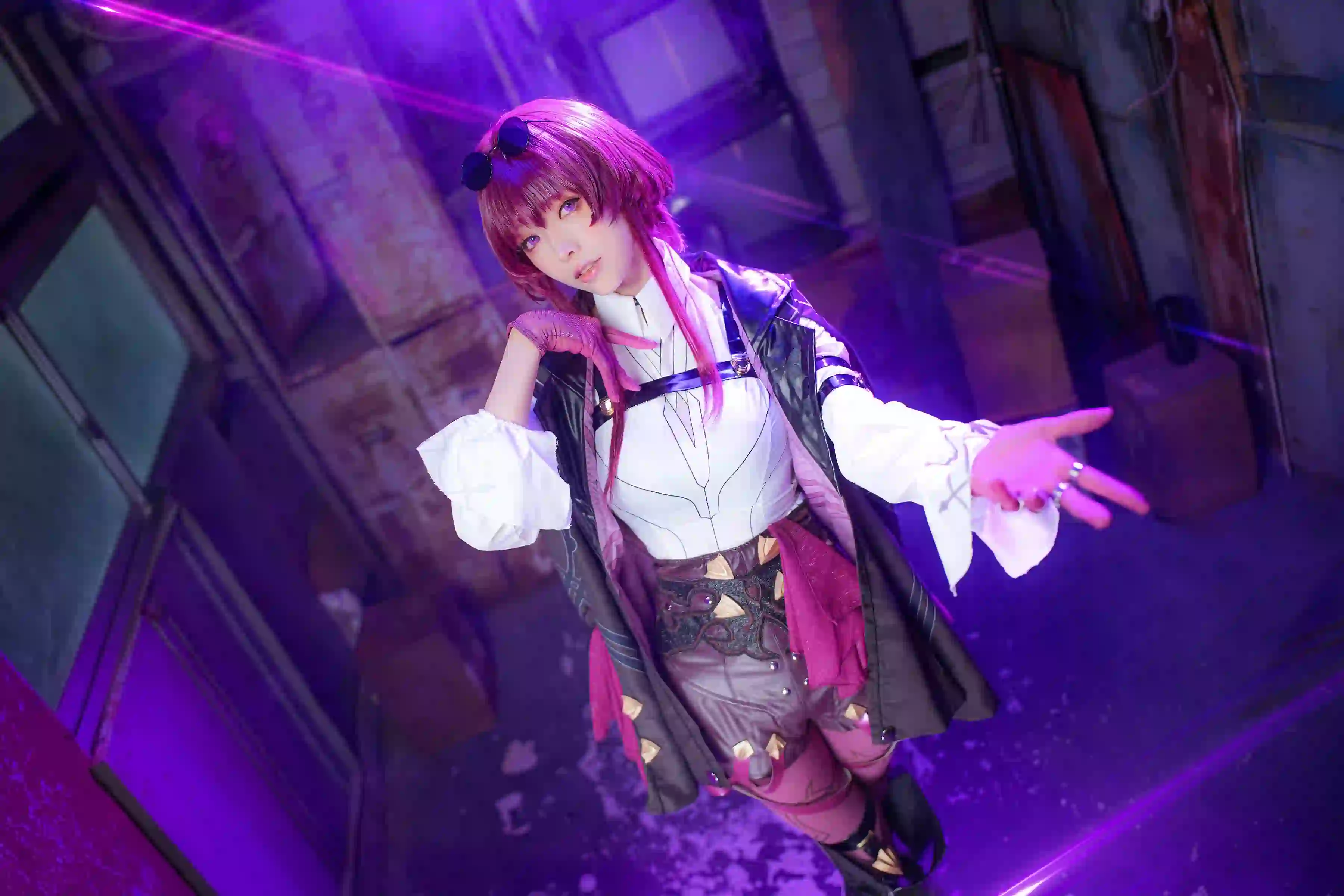 cosplay 动漫角色cos 紫色氛围